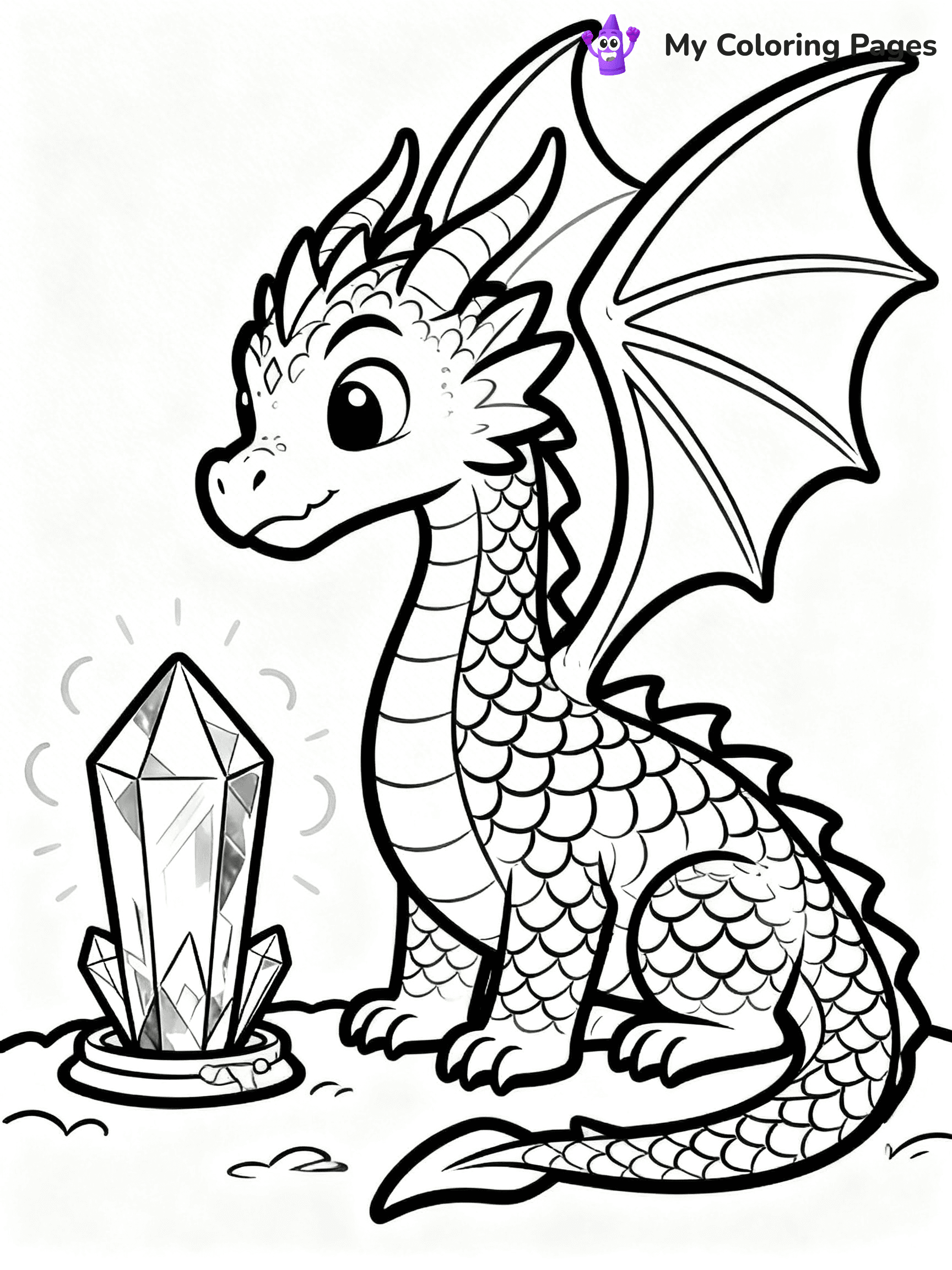 Realistic Dragon Coloring Pages - 18