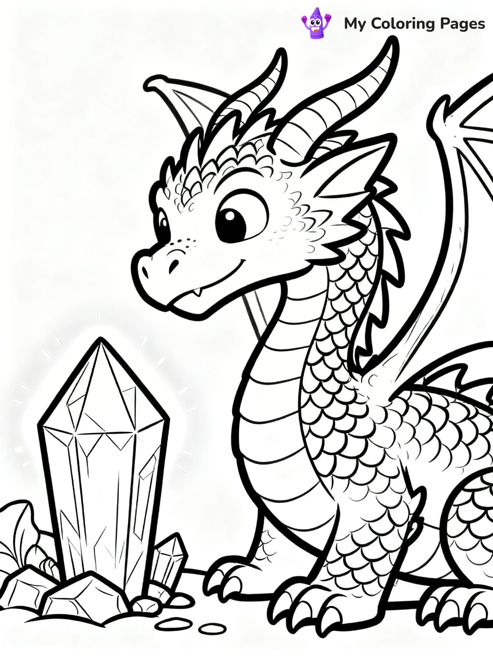 Realistic Dragon Coloring Pages - 18