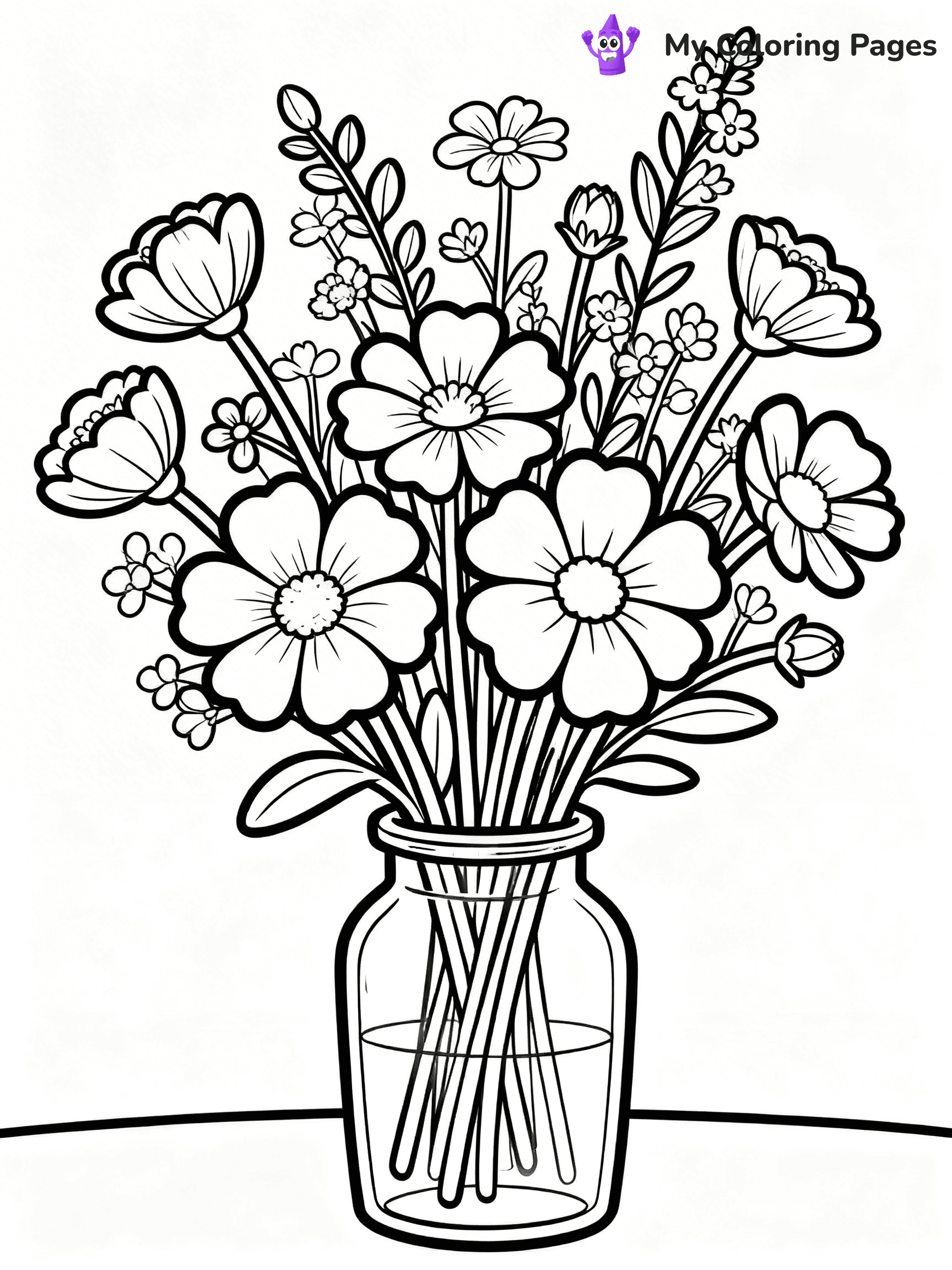 Bouquet Coloring Pages - 158