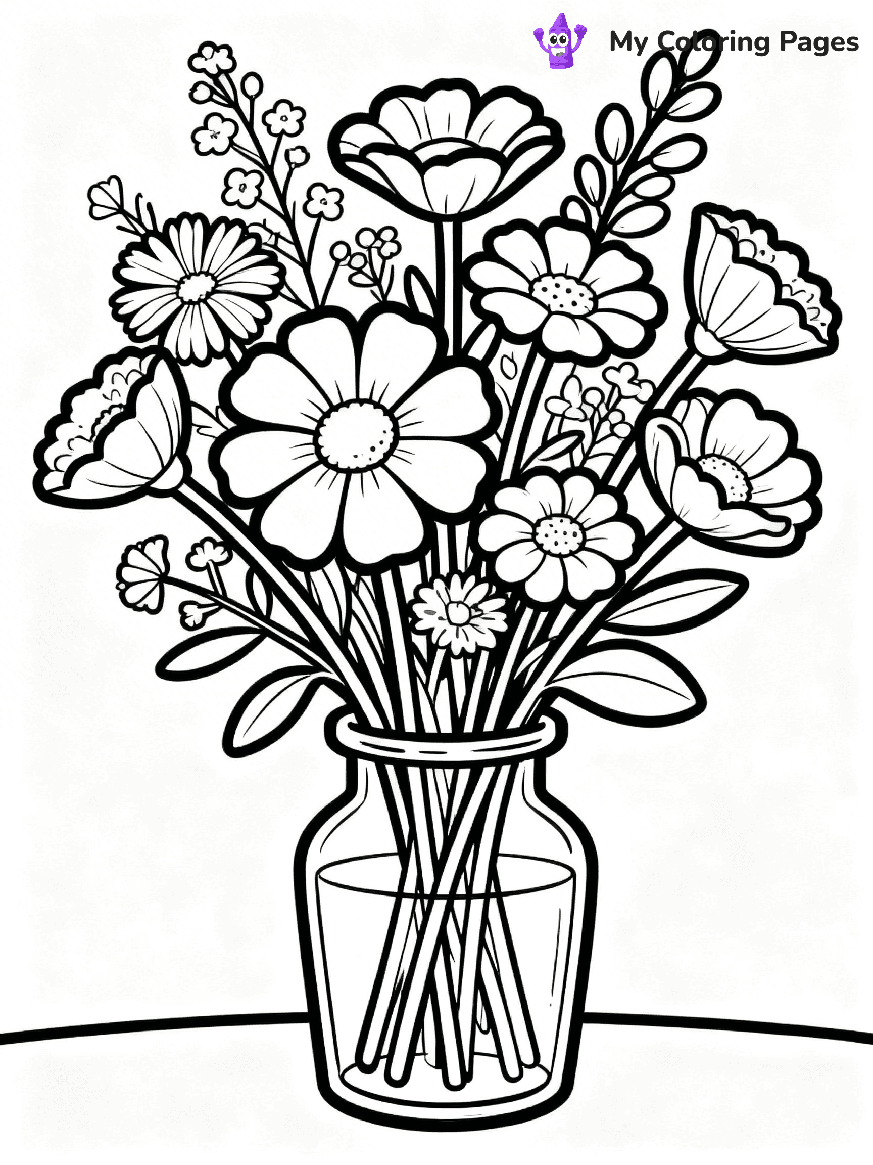 Bouquet Coloring Pages - 157