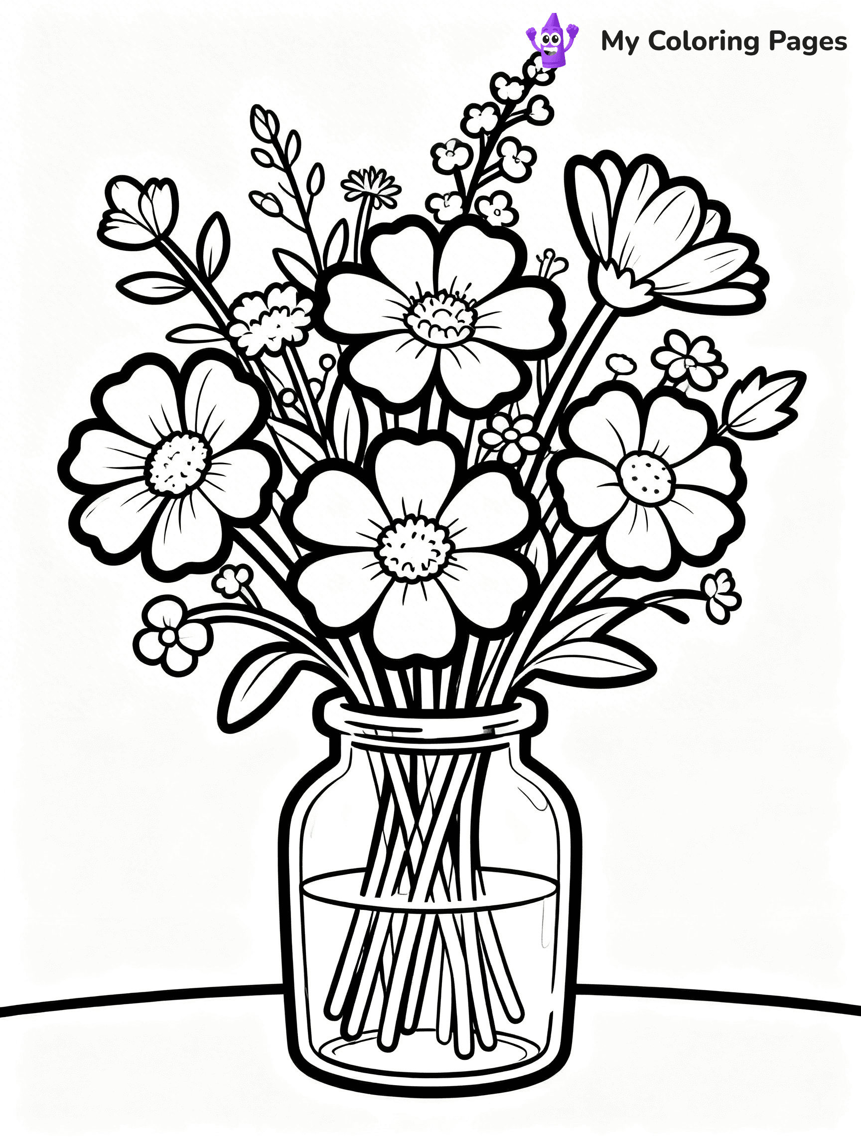 Bouquet Coloring Pages - 154