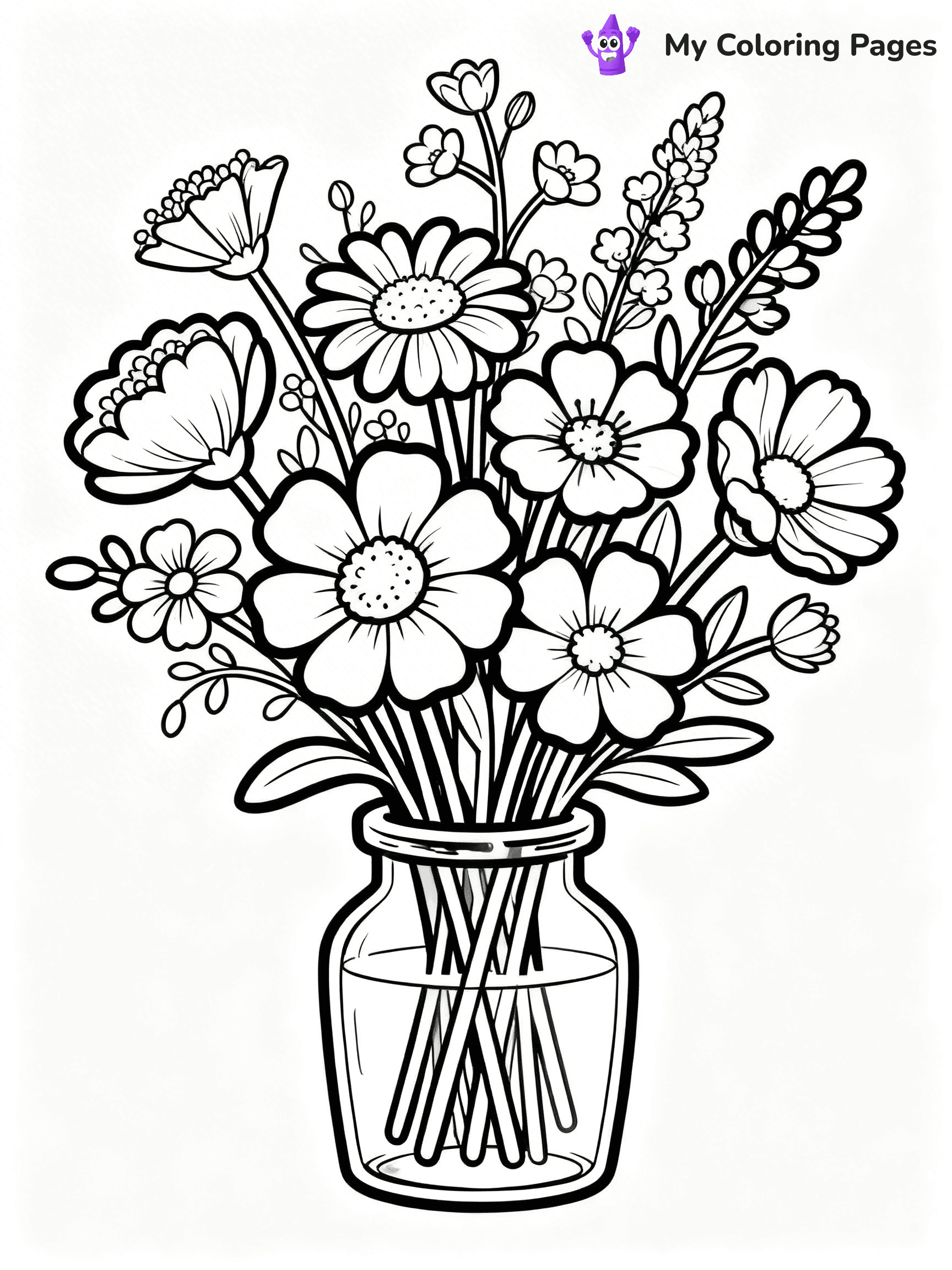Bouquet Coloring Pages - 153