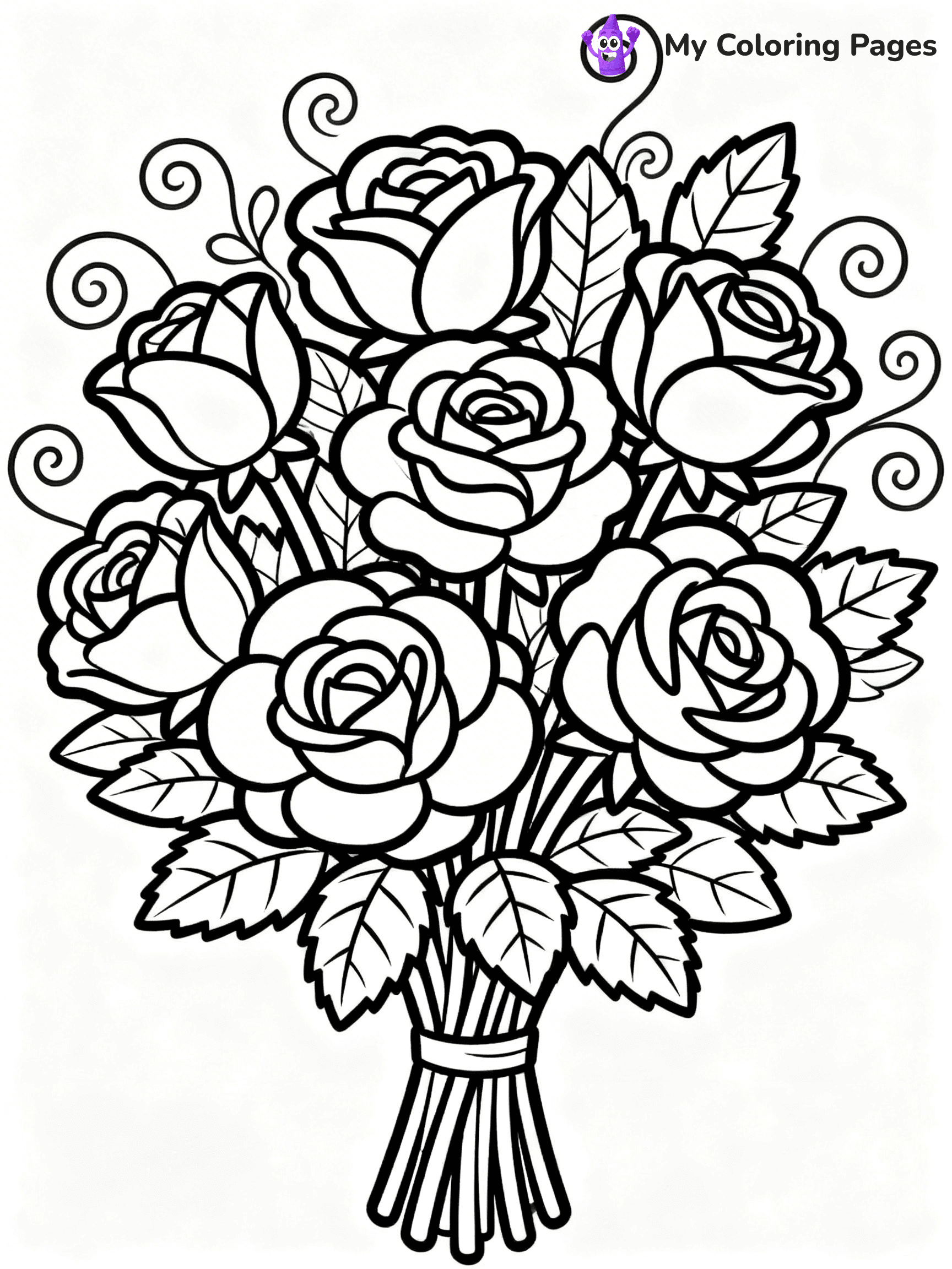 Bouquet Coloring Pages - 148