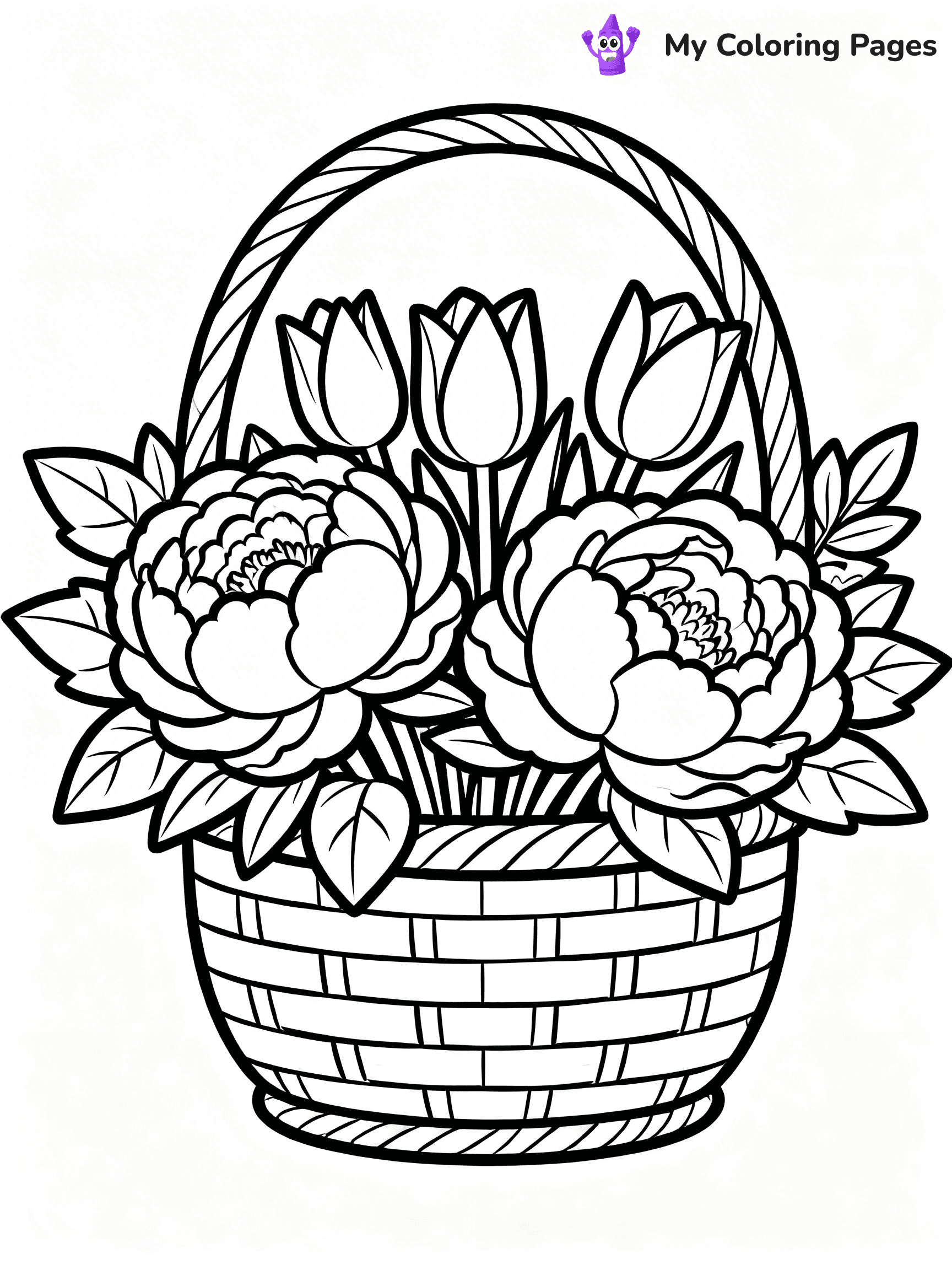 Bouquet Coloring Pages - 123