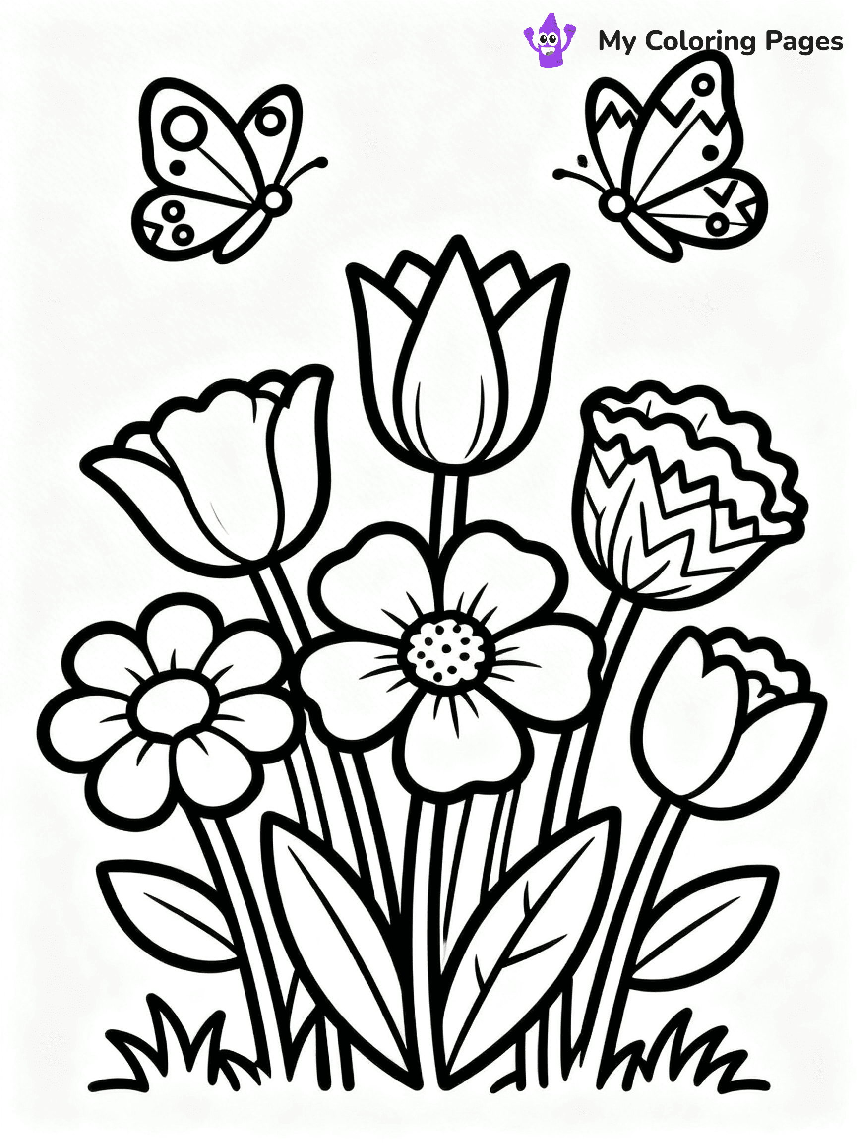 Bouquet Coloring Pages - 115