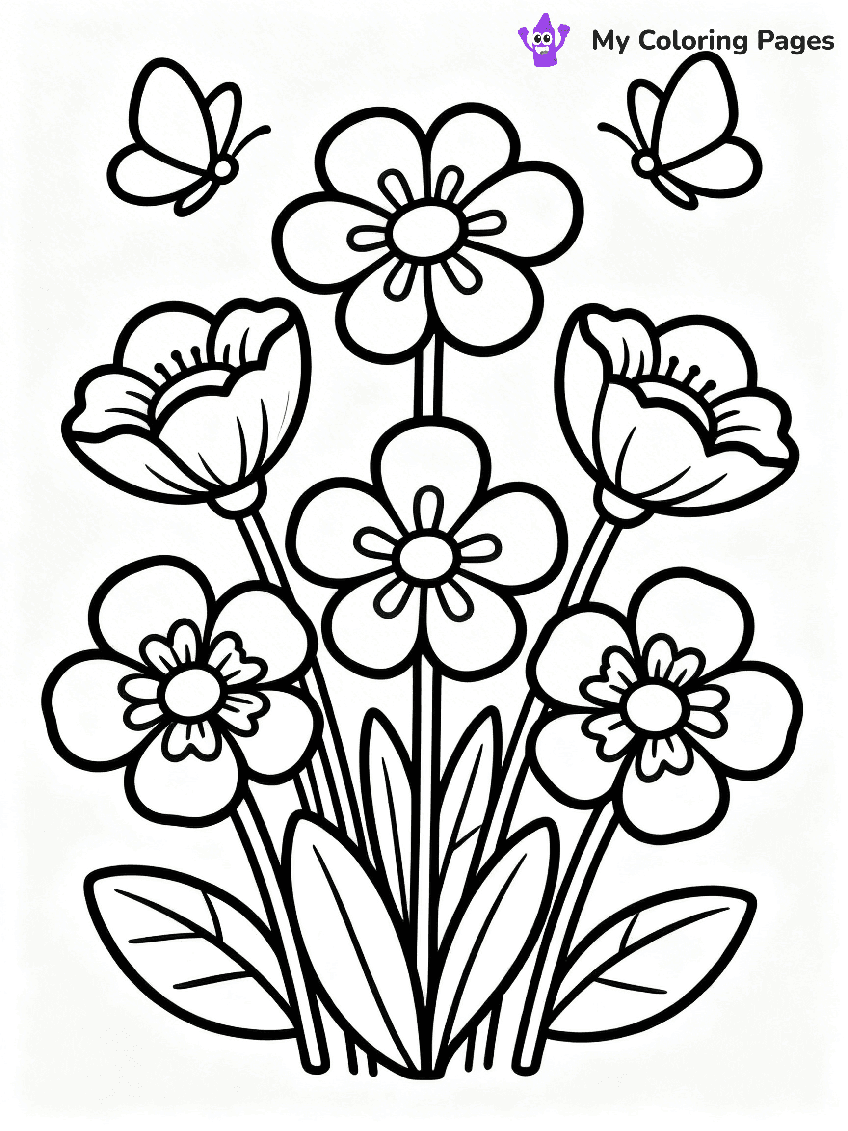 Bouquet Coloring Pages - 114