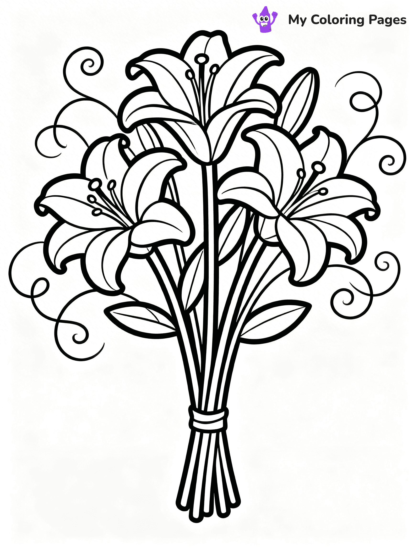 Bouquet Coloring Pages - 108