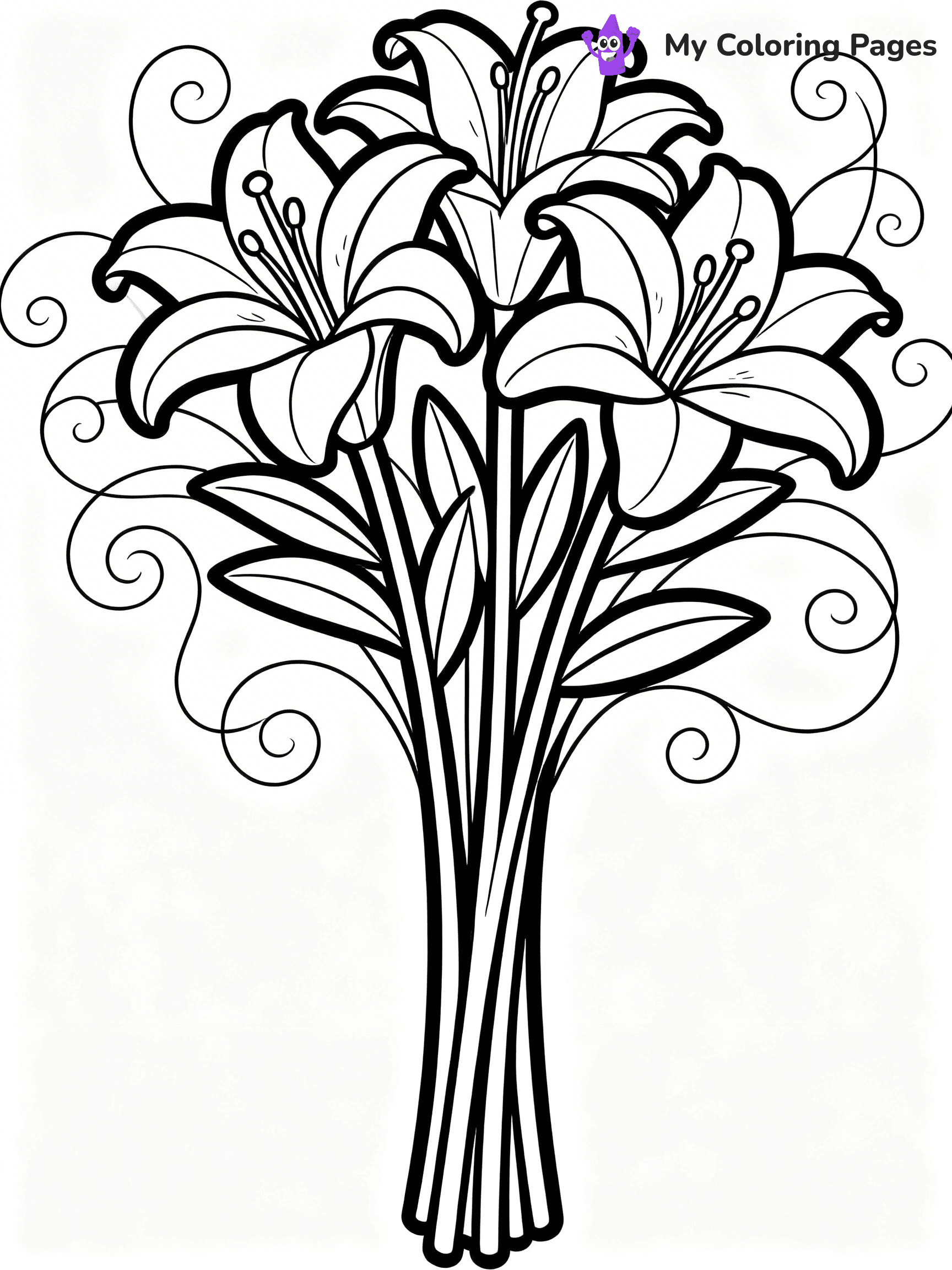 Bouquet Coloring Pages - 107