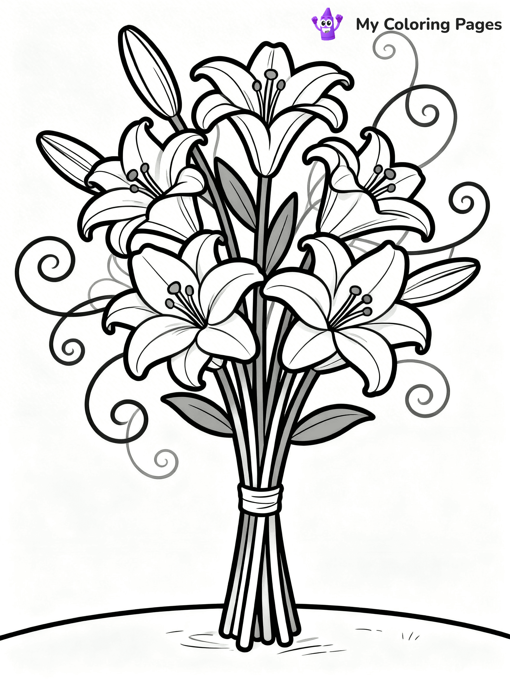Bouquet Coloring Pages - 106