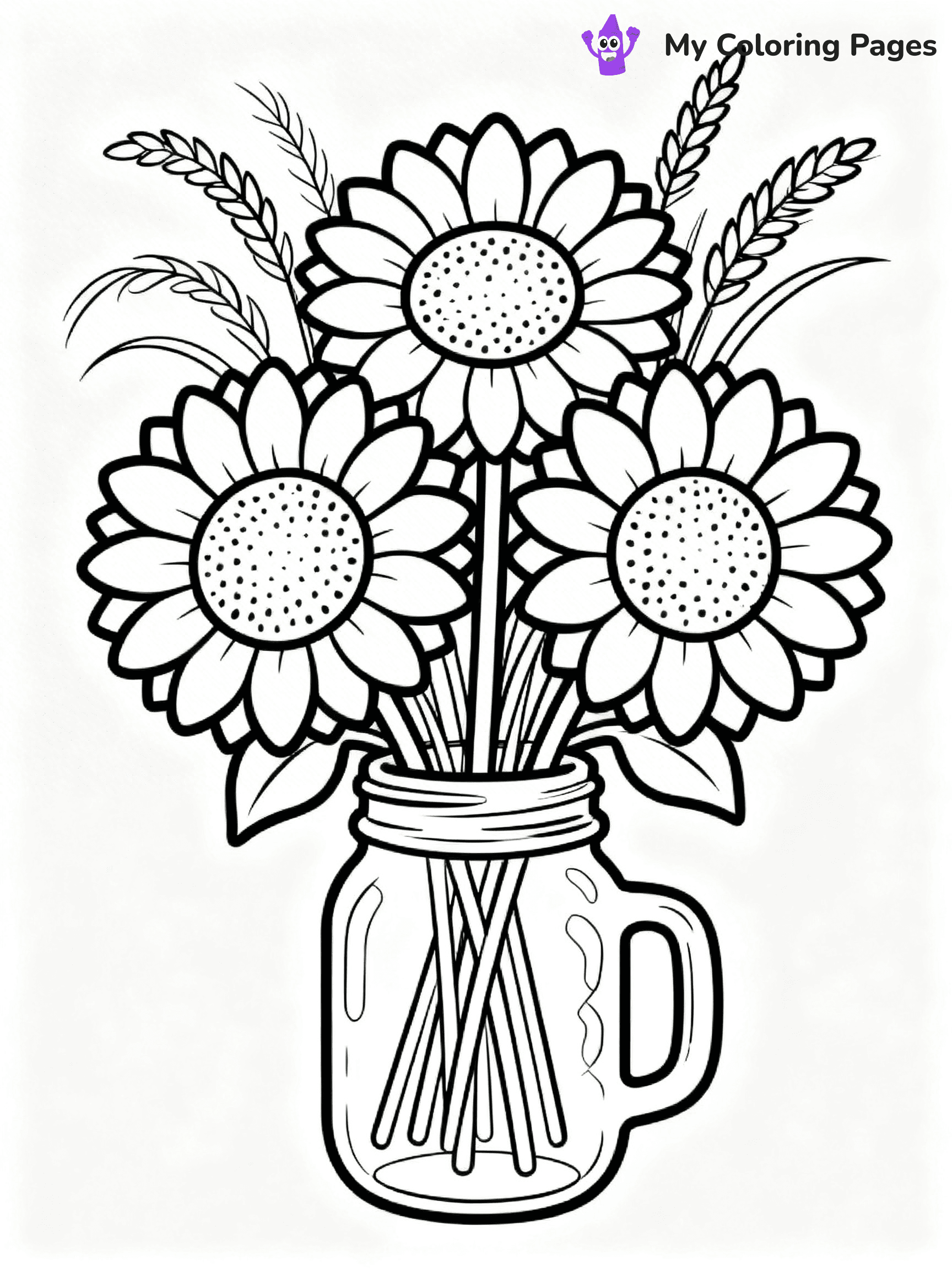 Bouquet Coloring Pages - 101