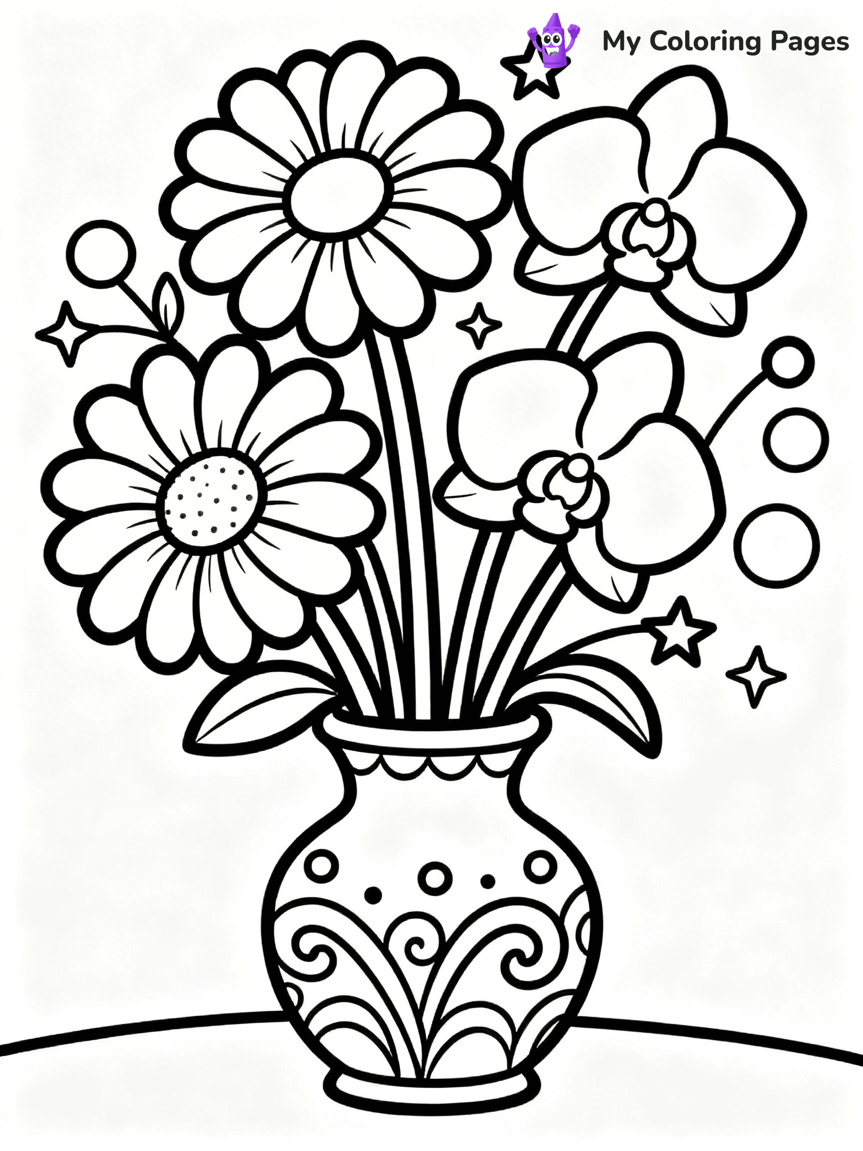 Bouquet Coloring Pages - 60