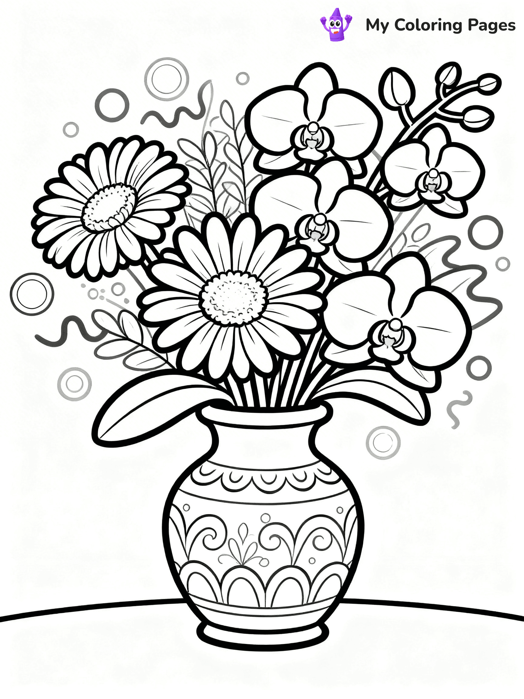 Bouquet Coloring Pages - 57