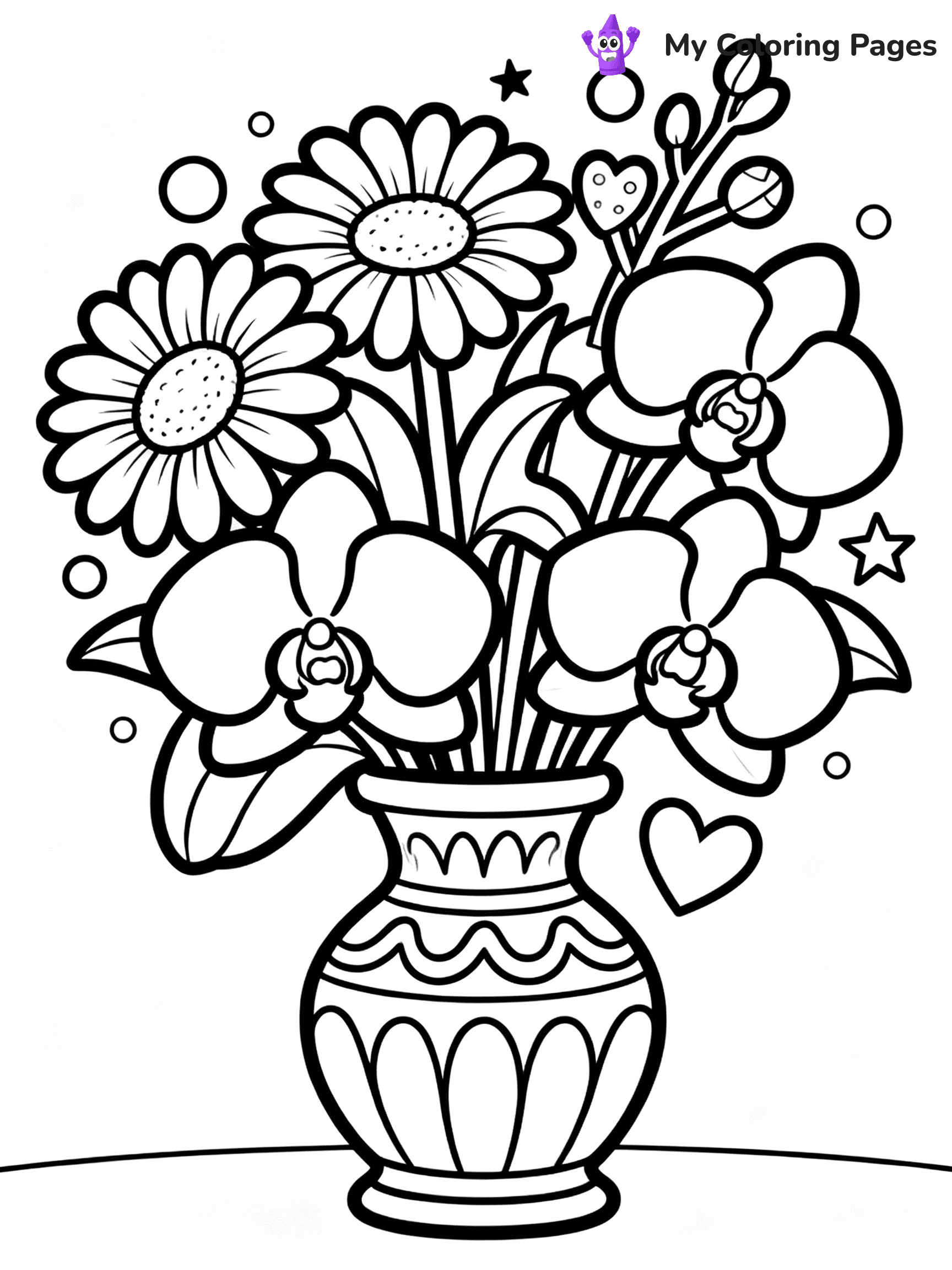 Bouquet Coloring Pages - 56