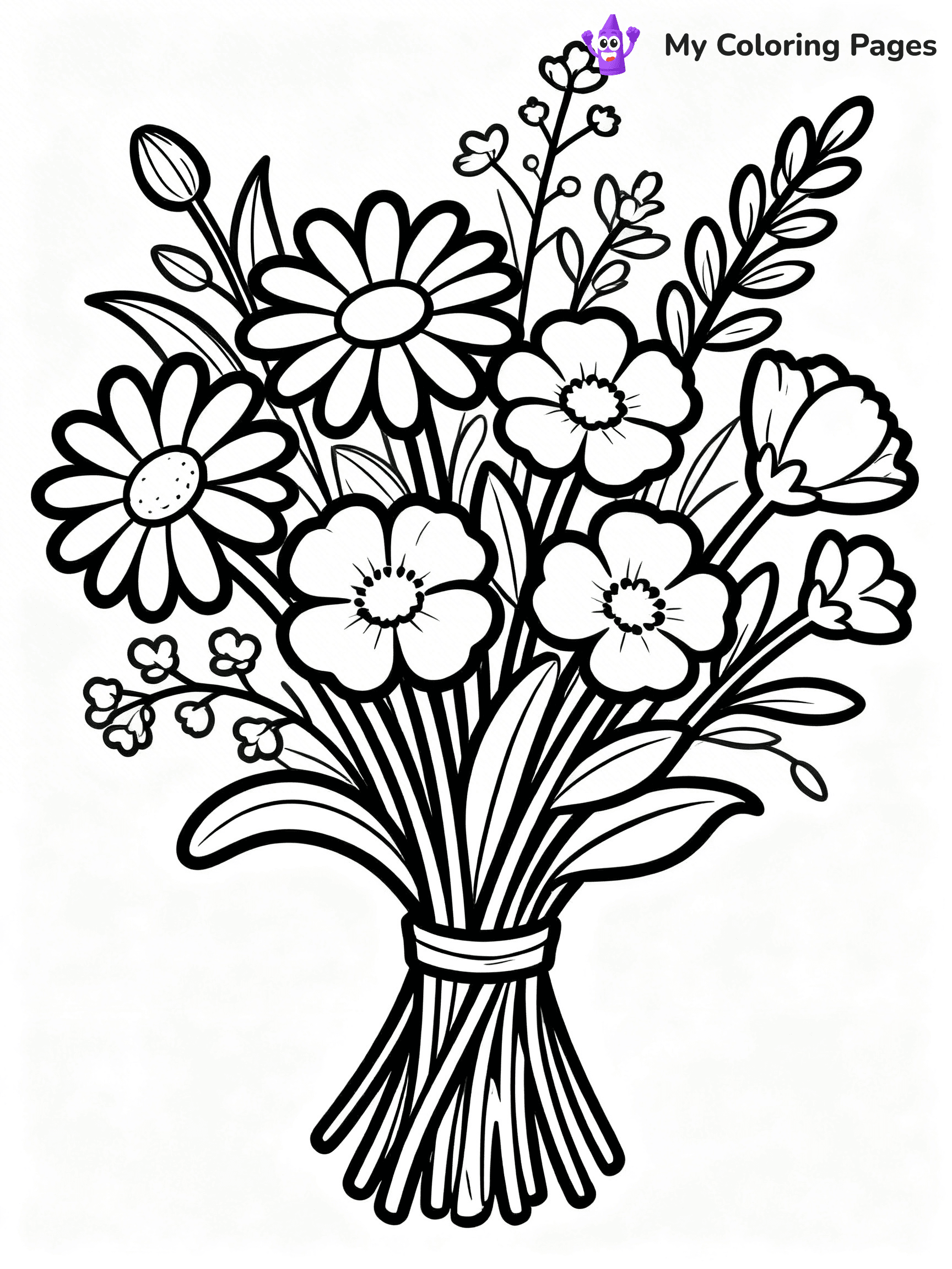 Bouquet Coloring Pages - 55