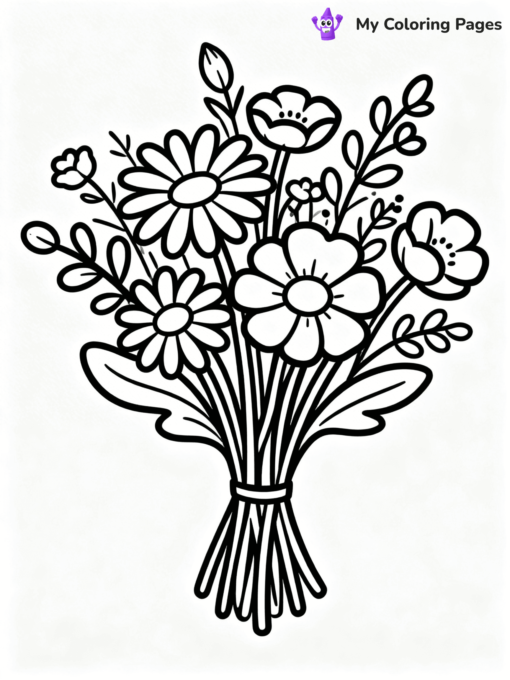 Bouquet Coloring Pages - 52