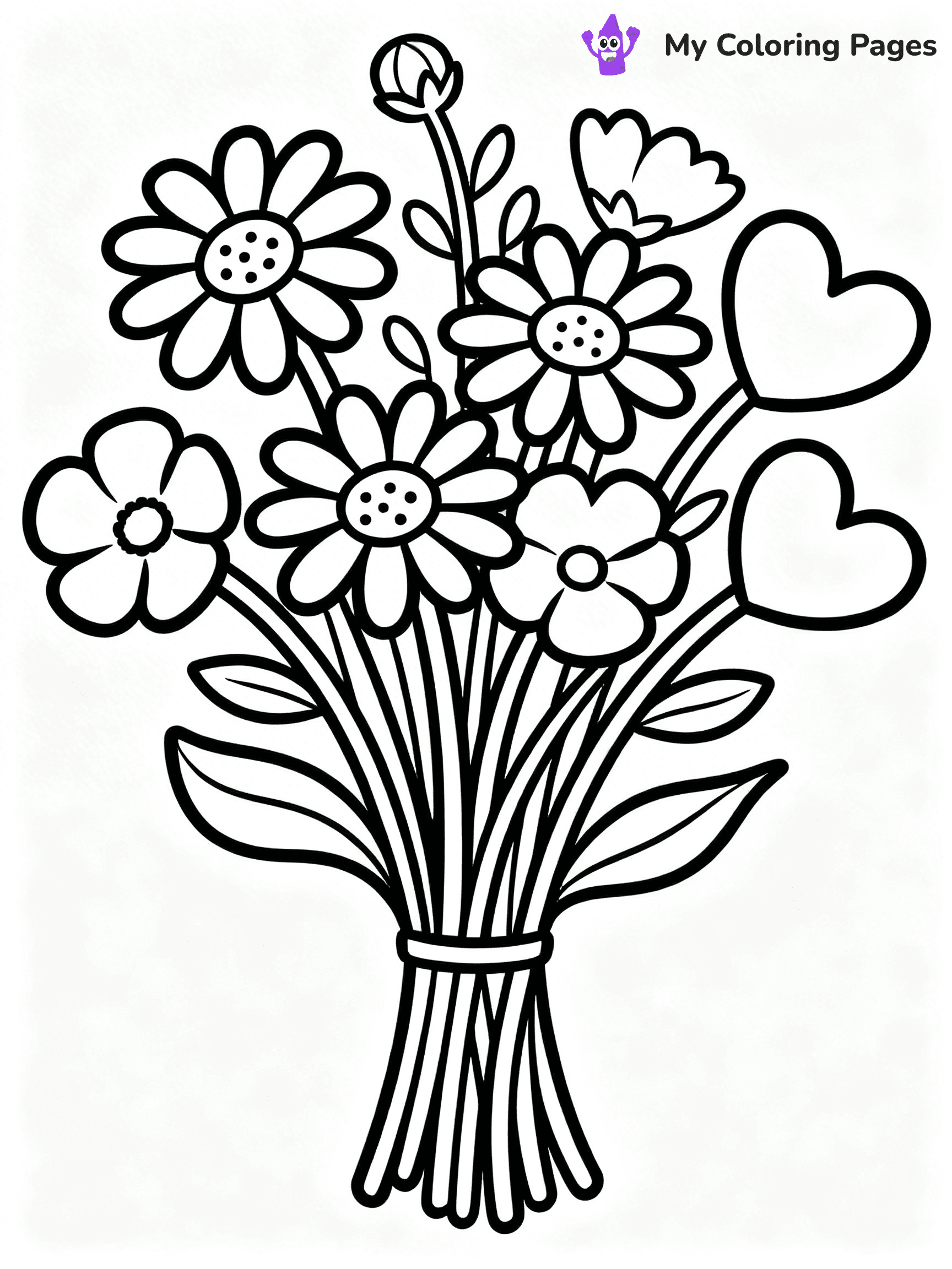 Bouquet Coloring Pages - 51