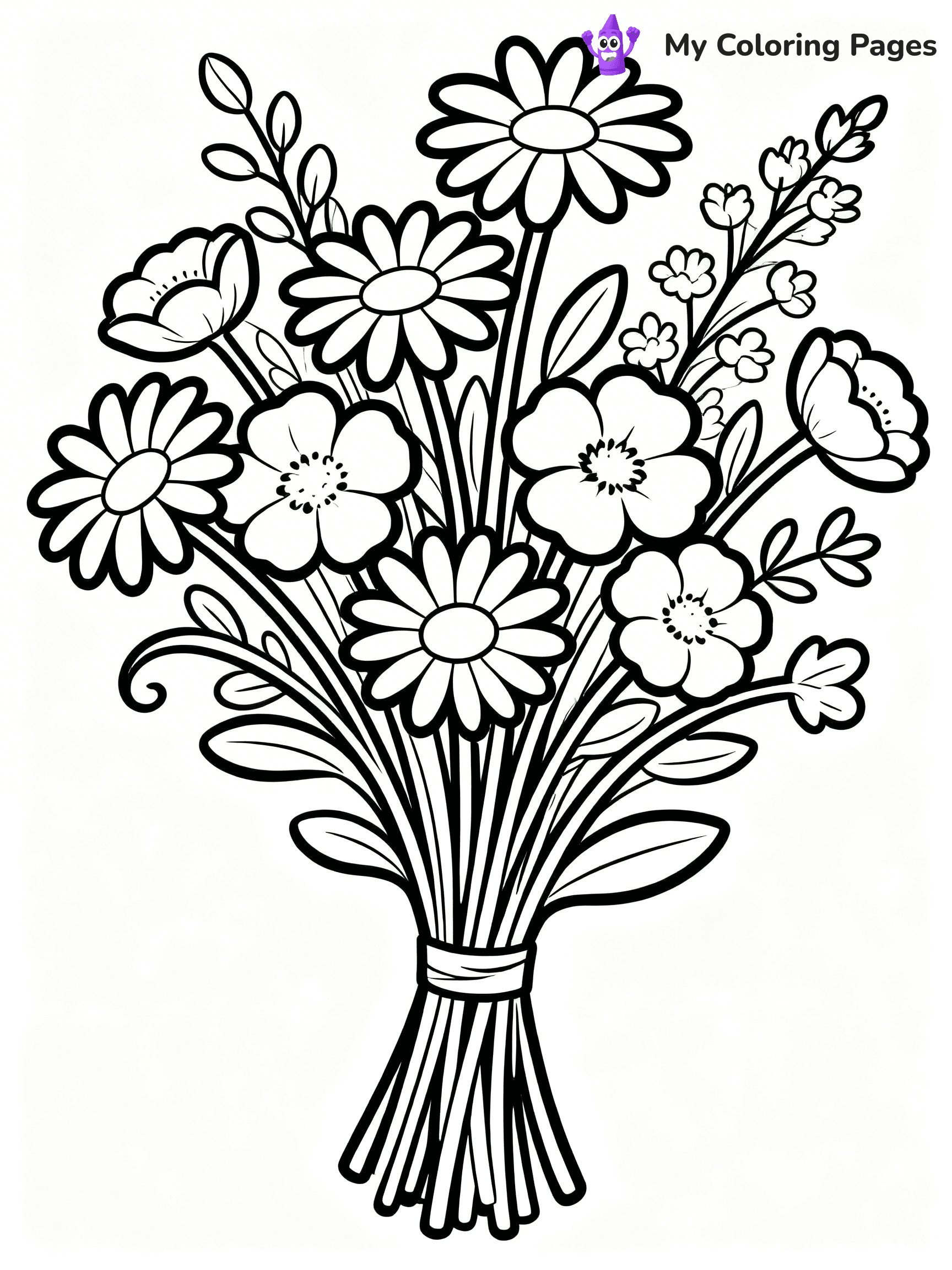 Bouquet Coloring Pages - 49