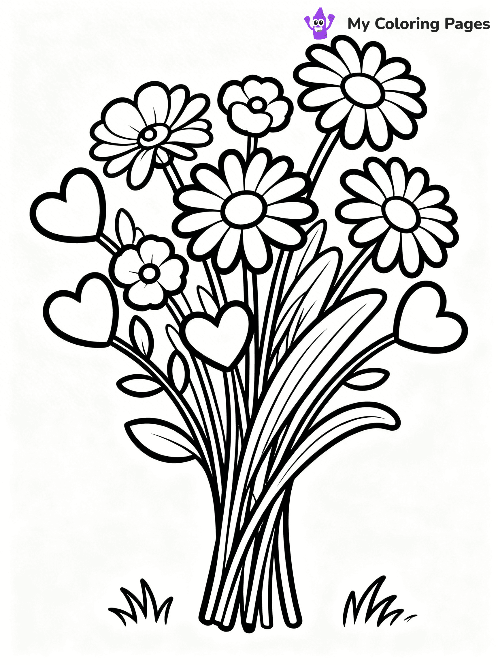 Bouquet Coloring Pages - 48