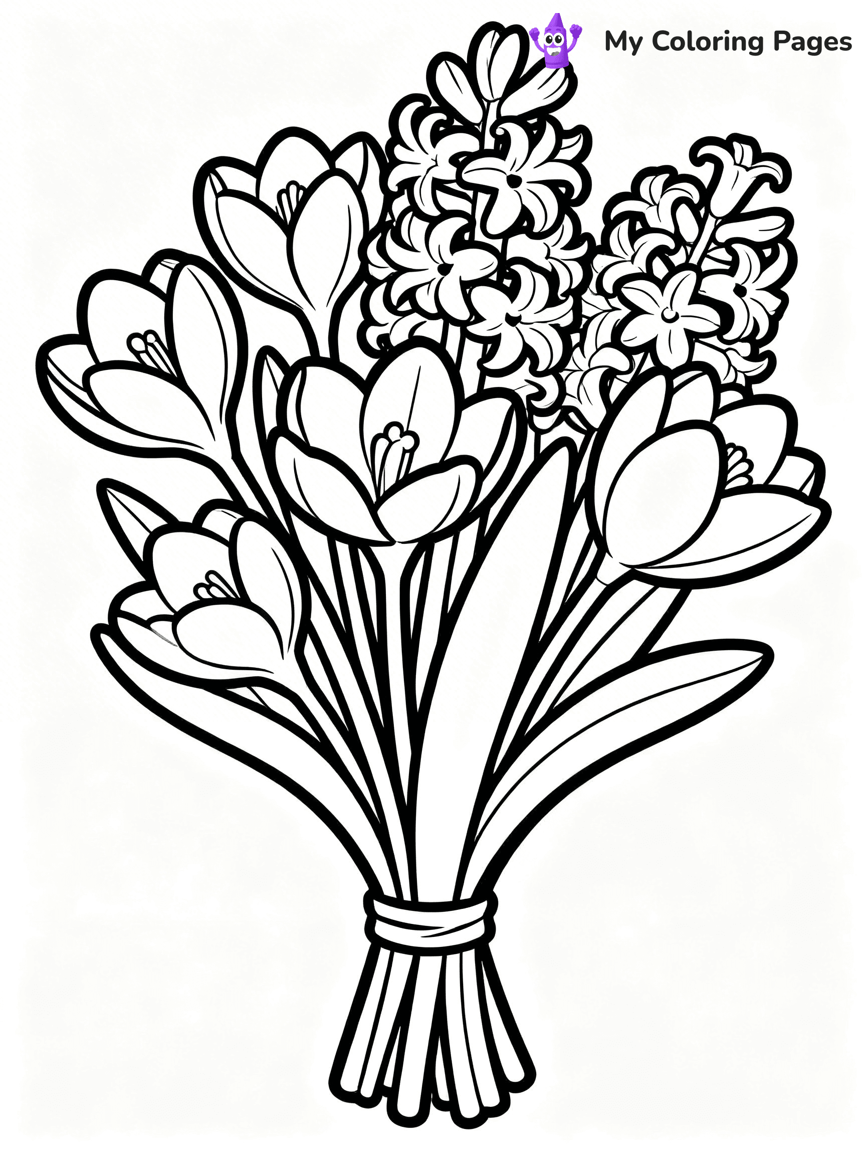 Bouquet Coloring Pages - 14
