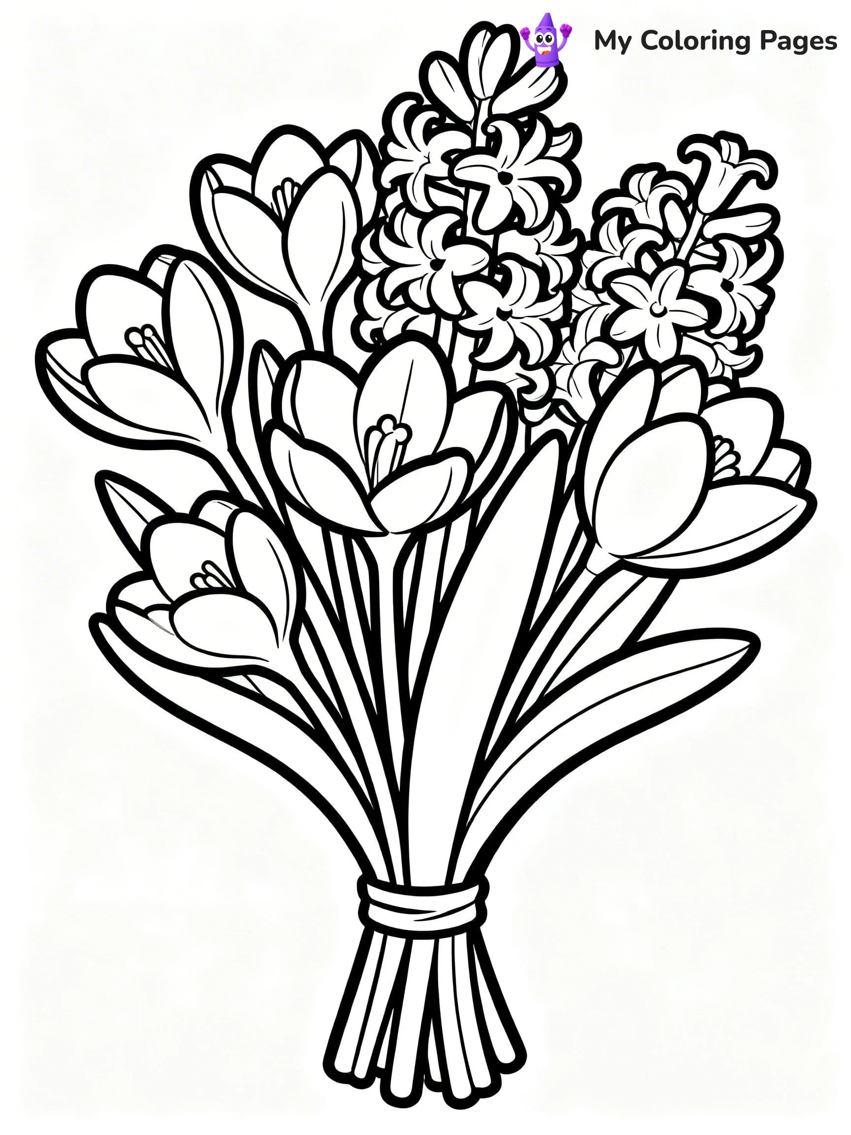 Bouquet Coloring Pages - 14