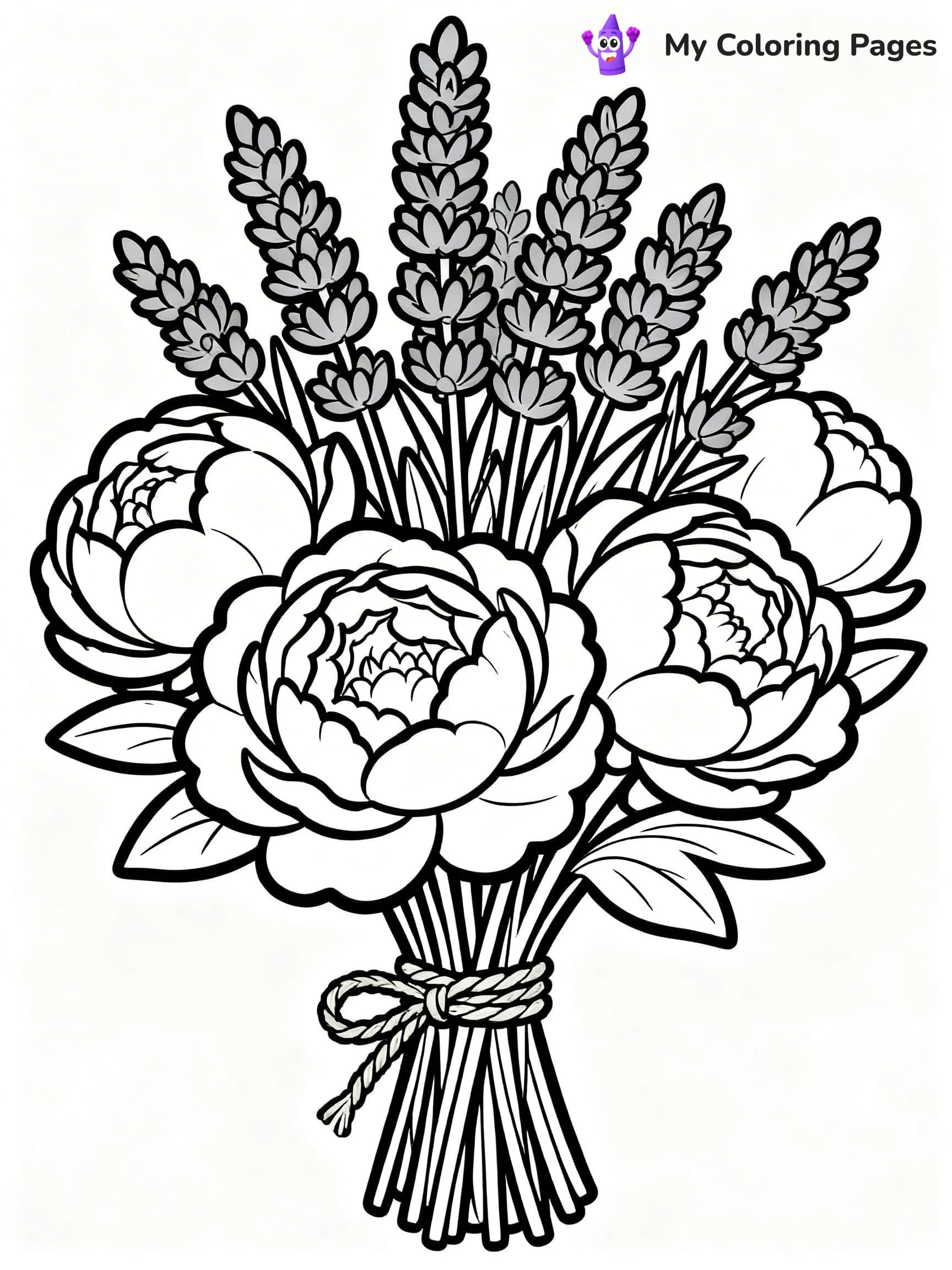 Bouquet Coloring Pages - 10