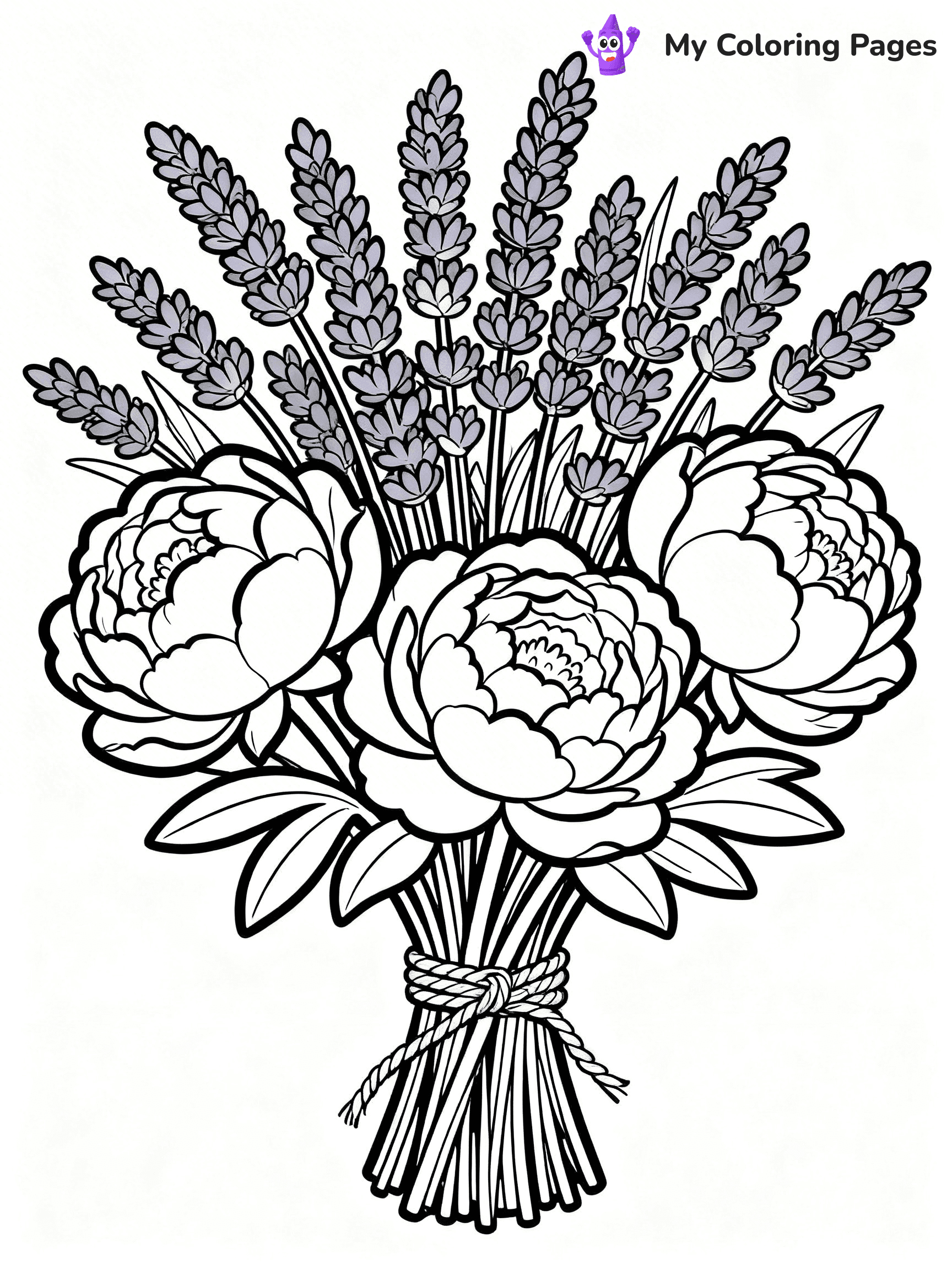 Bouquet Coloring Pages - 7