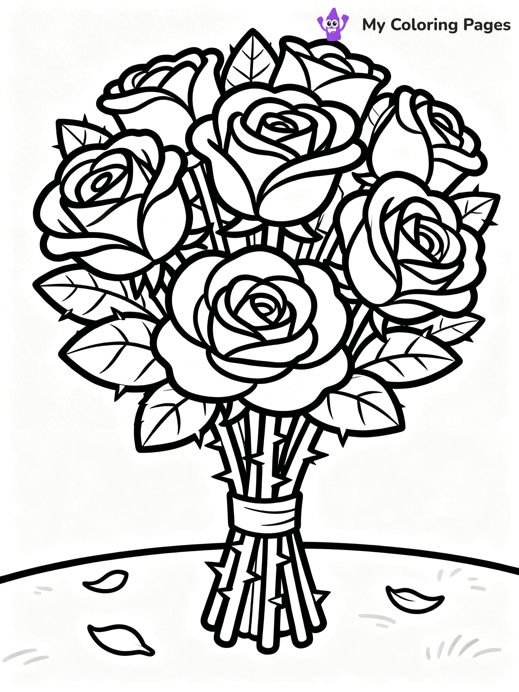 Bouquet Coloring Pages - 6
