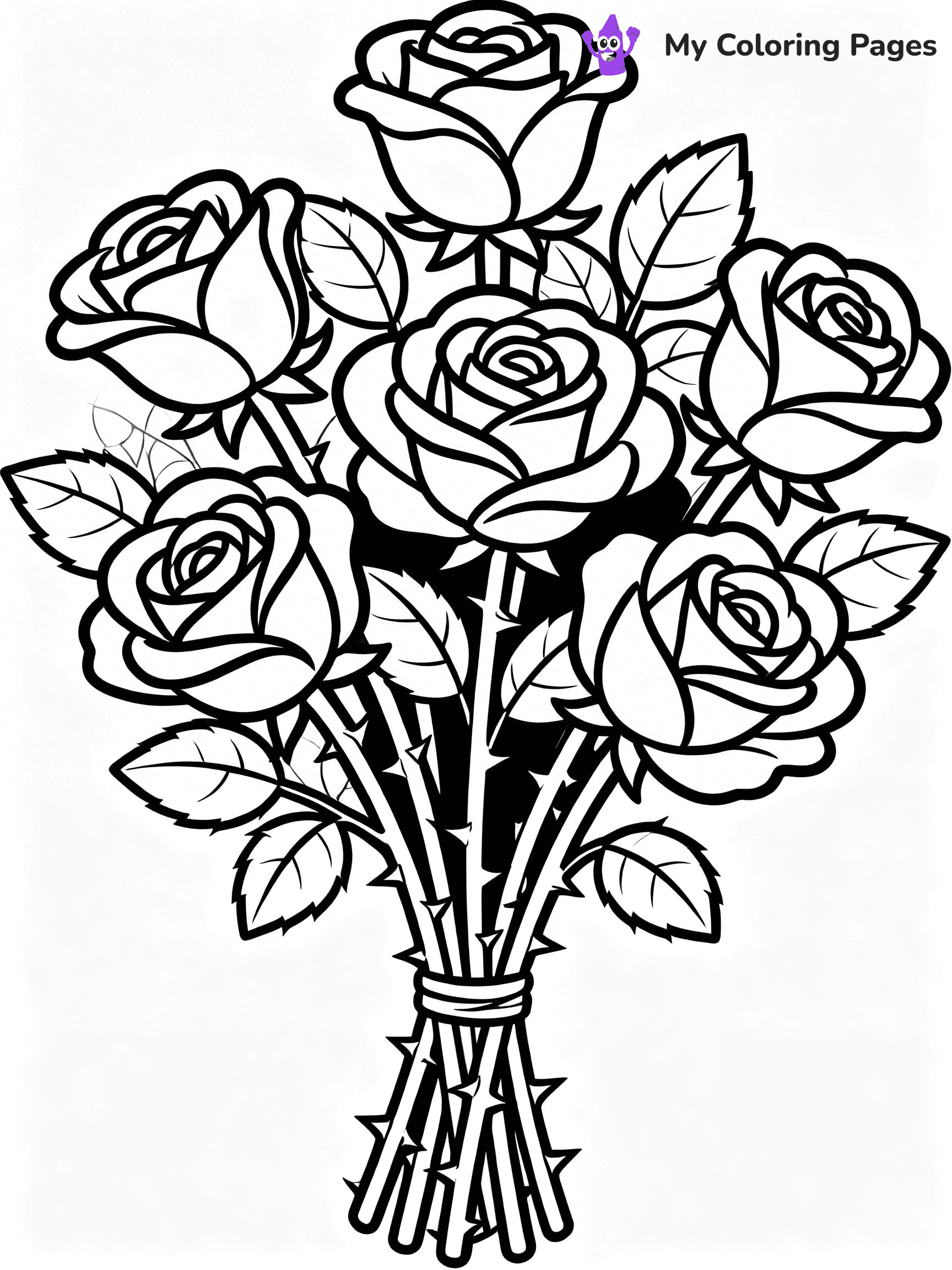 Bouquet Coloring Pages - 5
