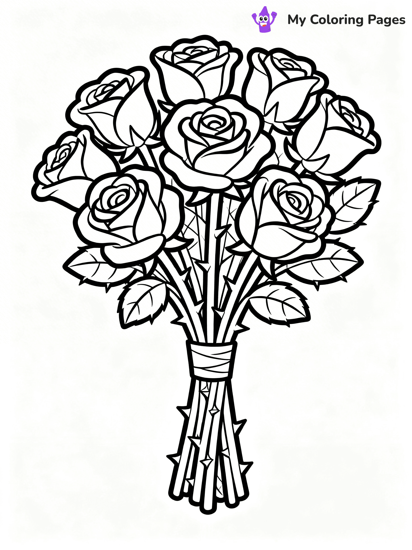 Bouquet Coloring Pages - 1
