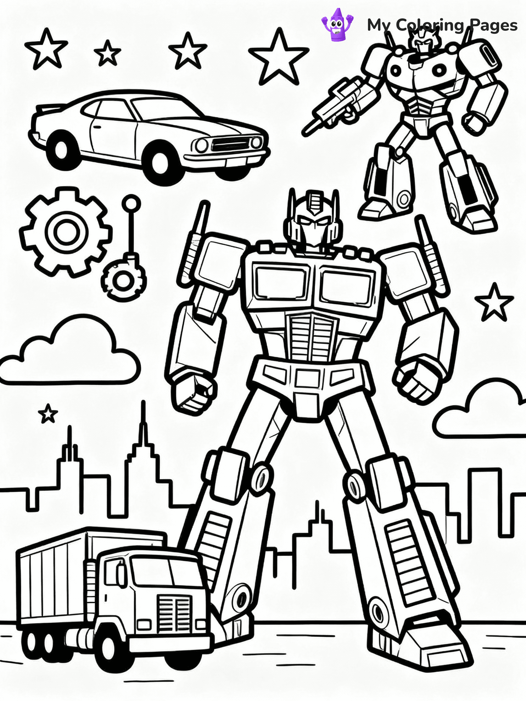 Transformers Coloring Pages - 16