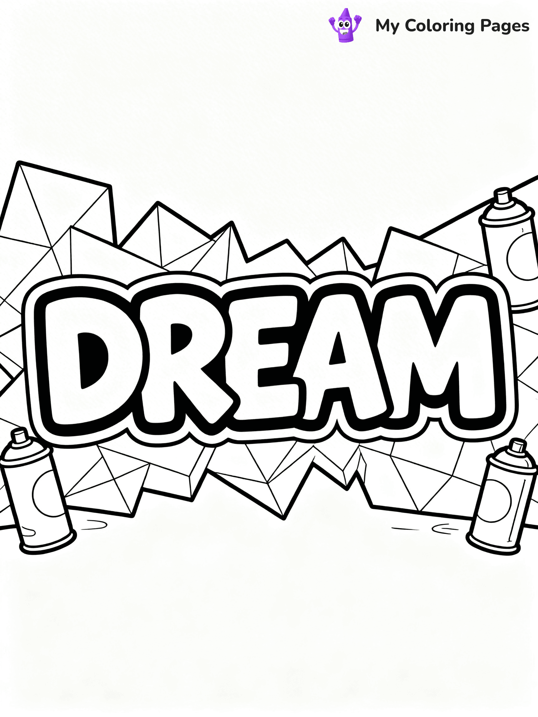 Graffiti Word Coloring Pages - 21