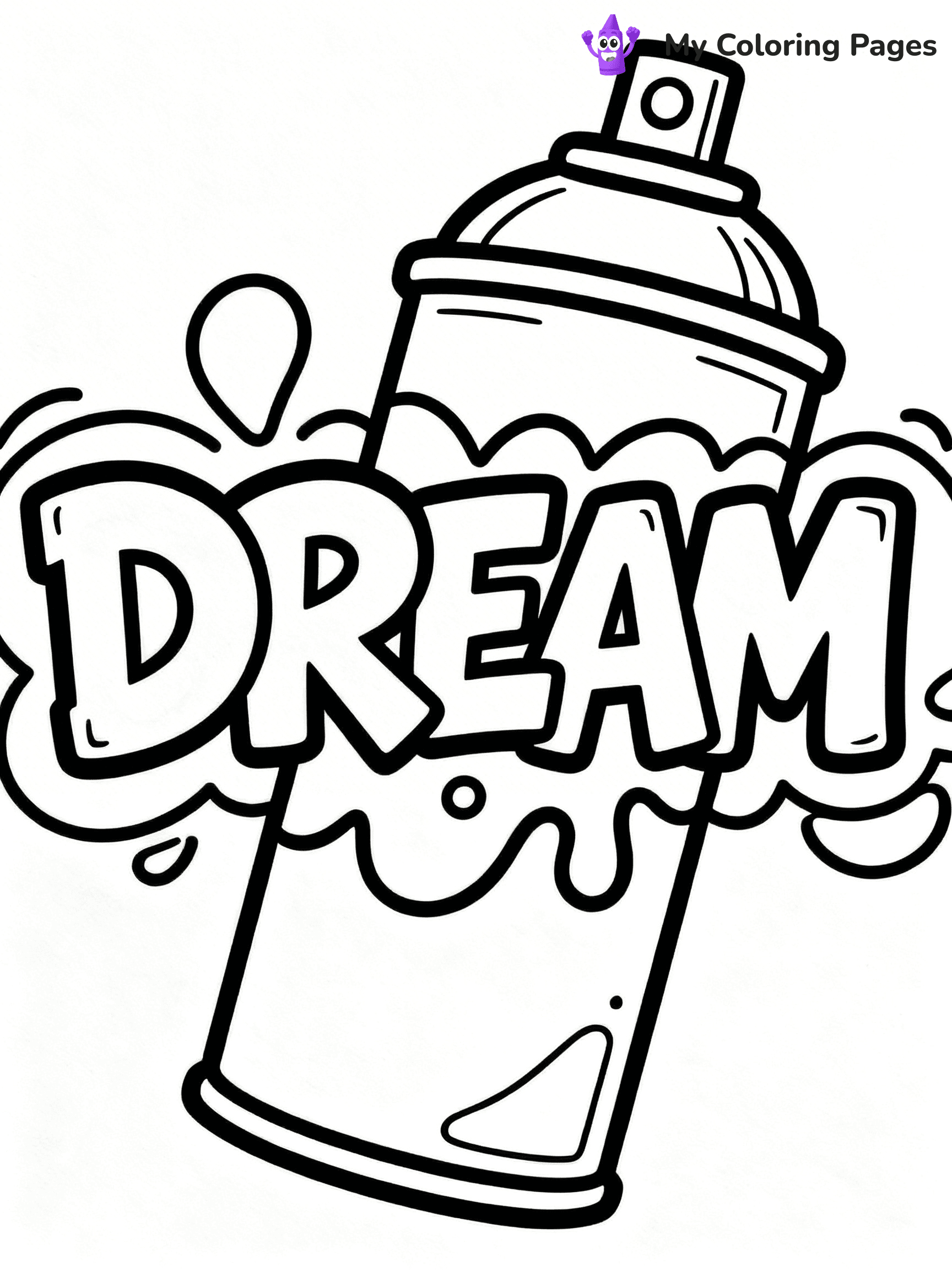 Graffiti Word Coloring Pages - 19