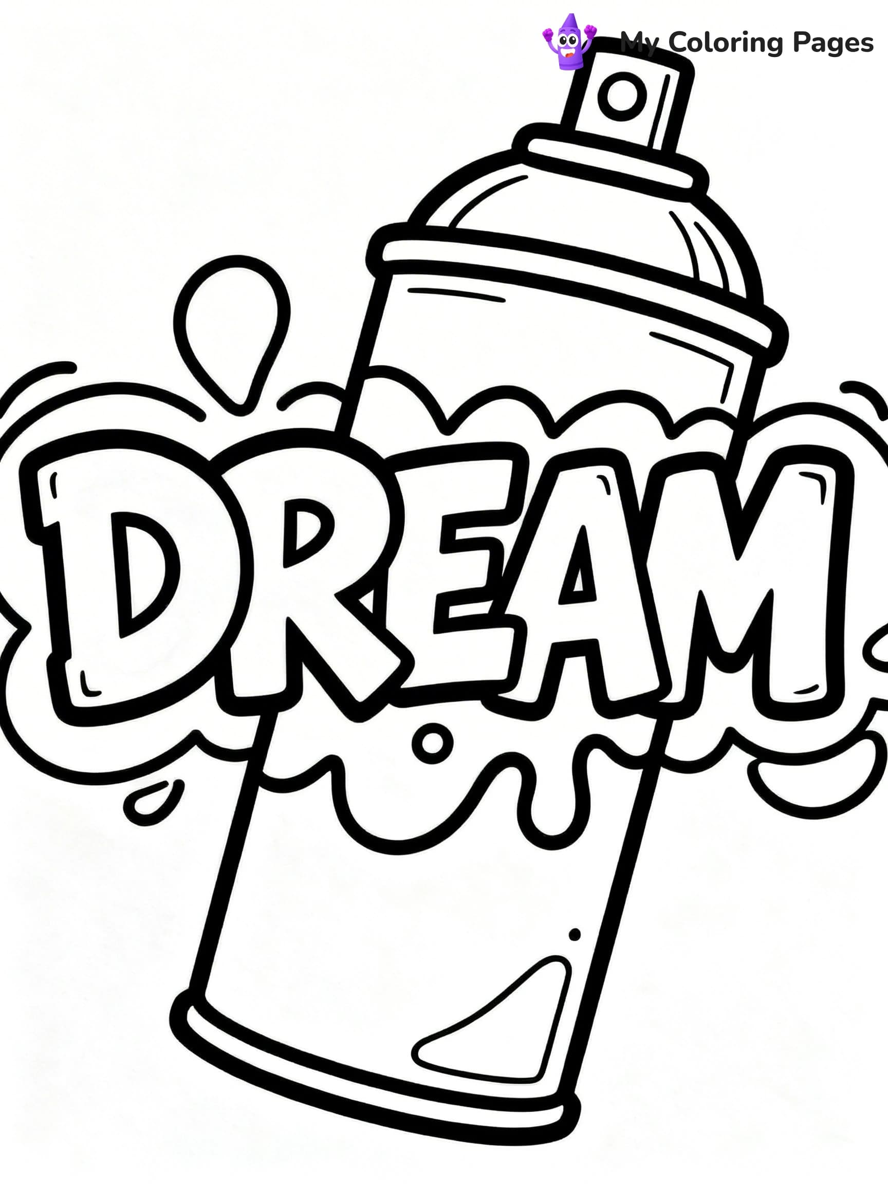 Graffiti Word Coloring Pages - 19