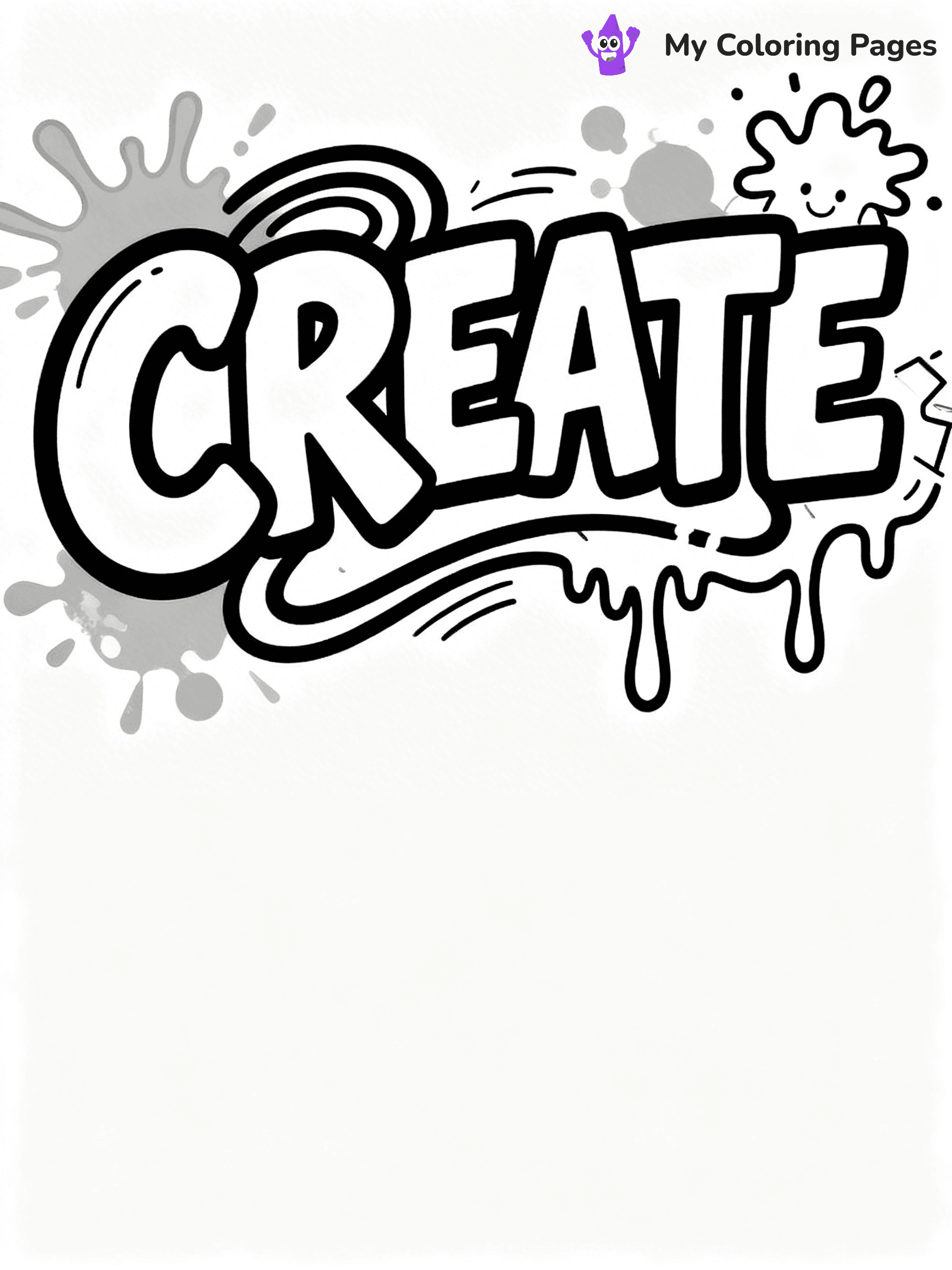 Graffiti Word Coloring Pages - 14