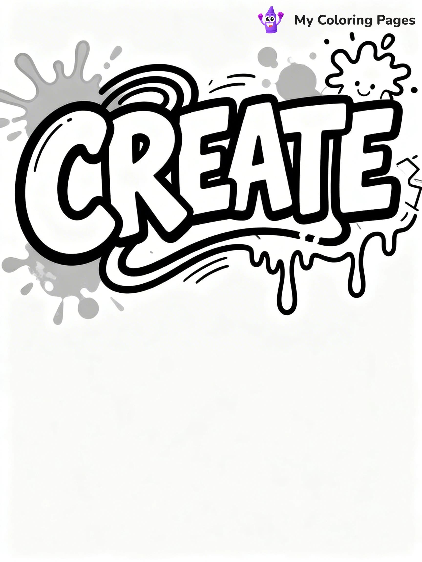 Graffiti Word Coloring Pages - 14