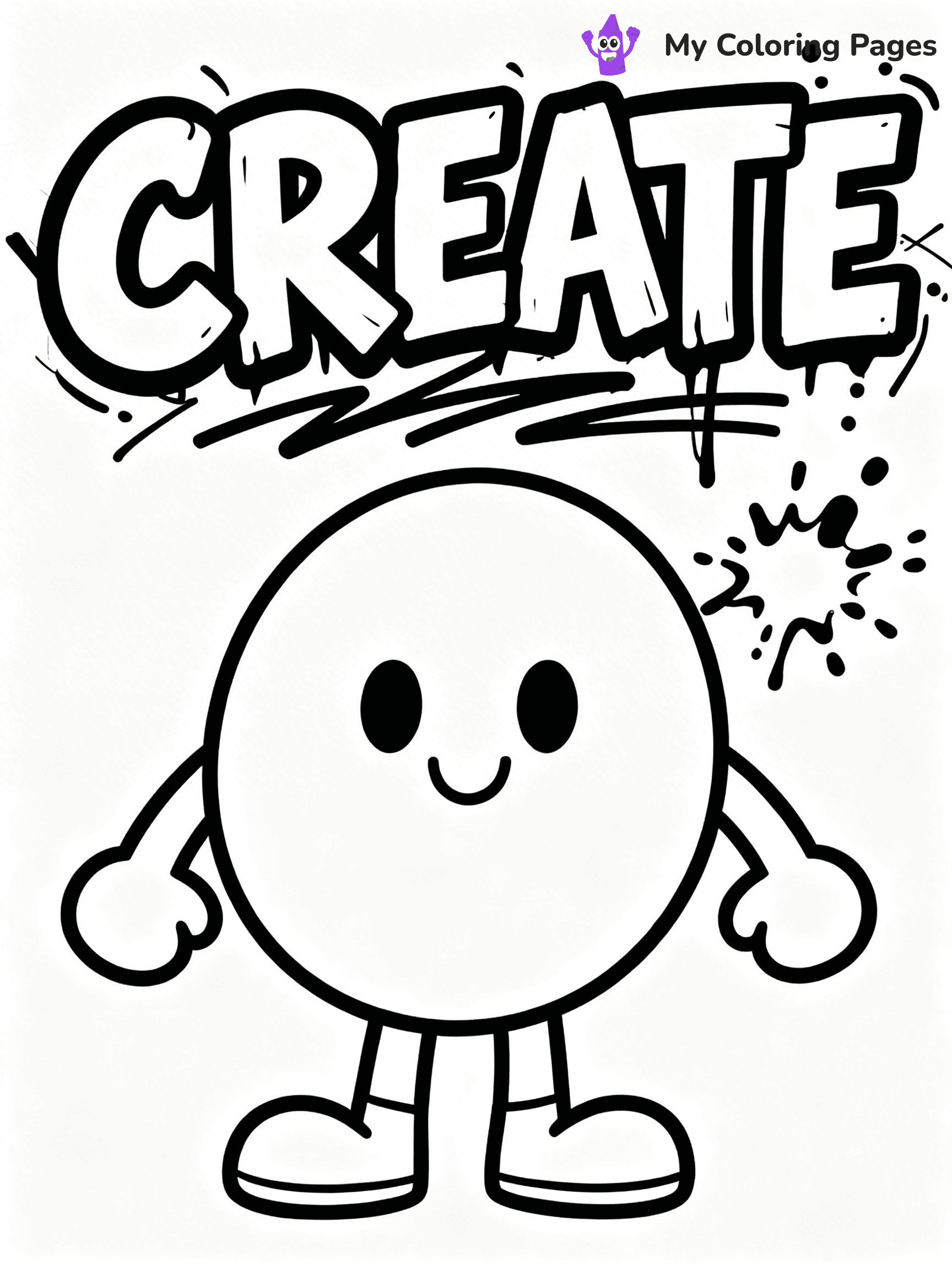 Graffiti Word Coloring Pages - 13