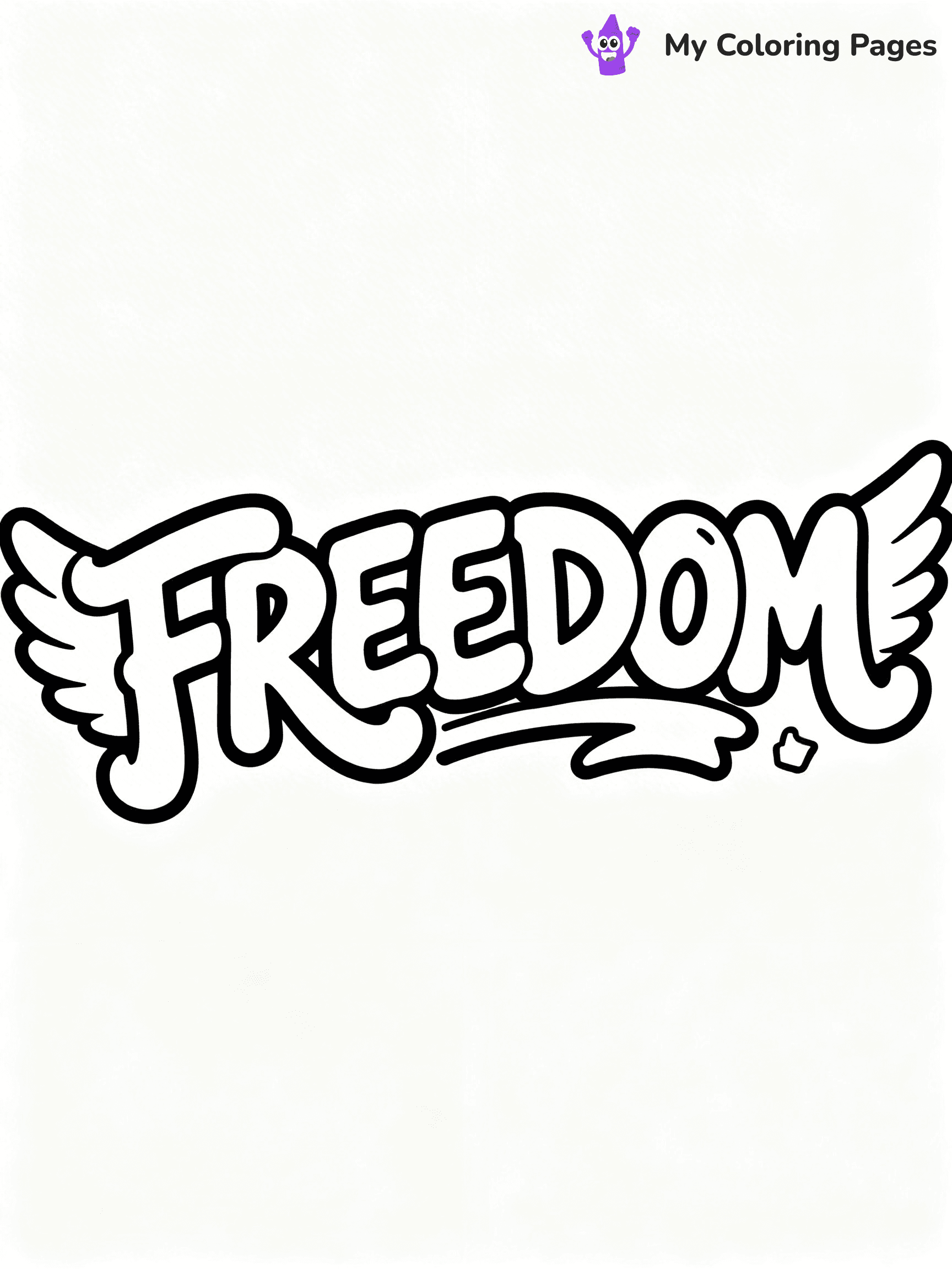 Graffiti Word Coloring Pages - 8