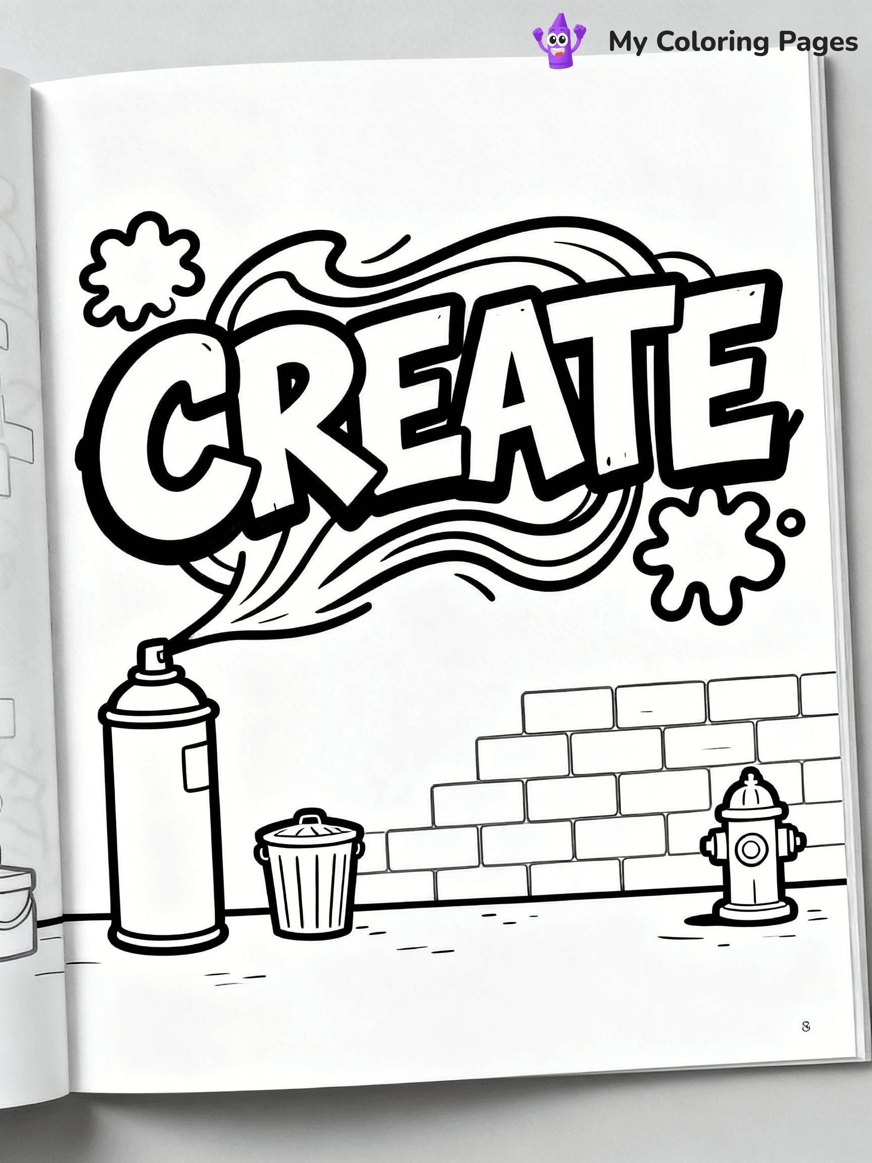 Graffiti Word Coloring Pages - 3