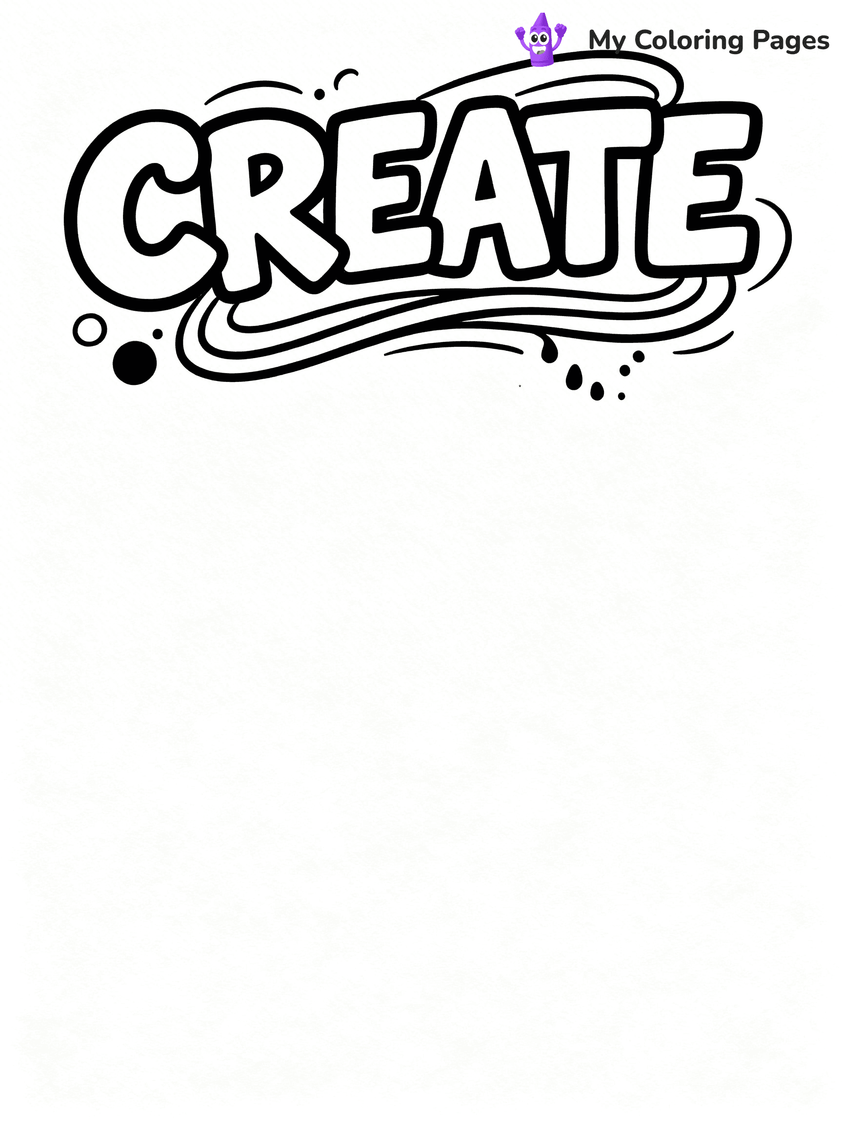 Graffiti Word Coloring Pages - 1
