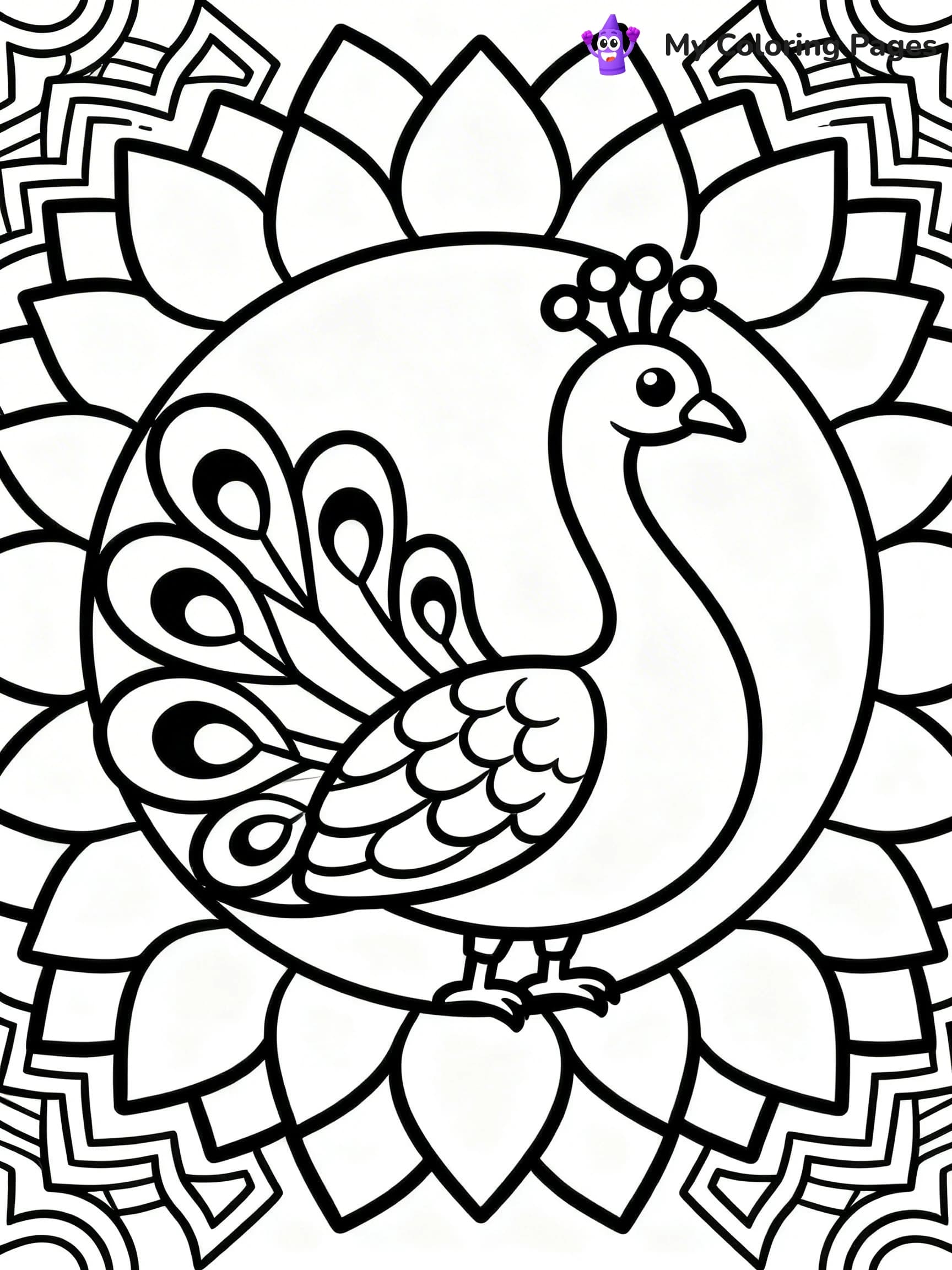 Hard Rangoli Coloring Pages - 11