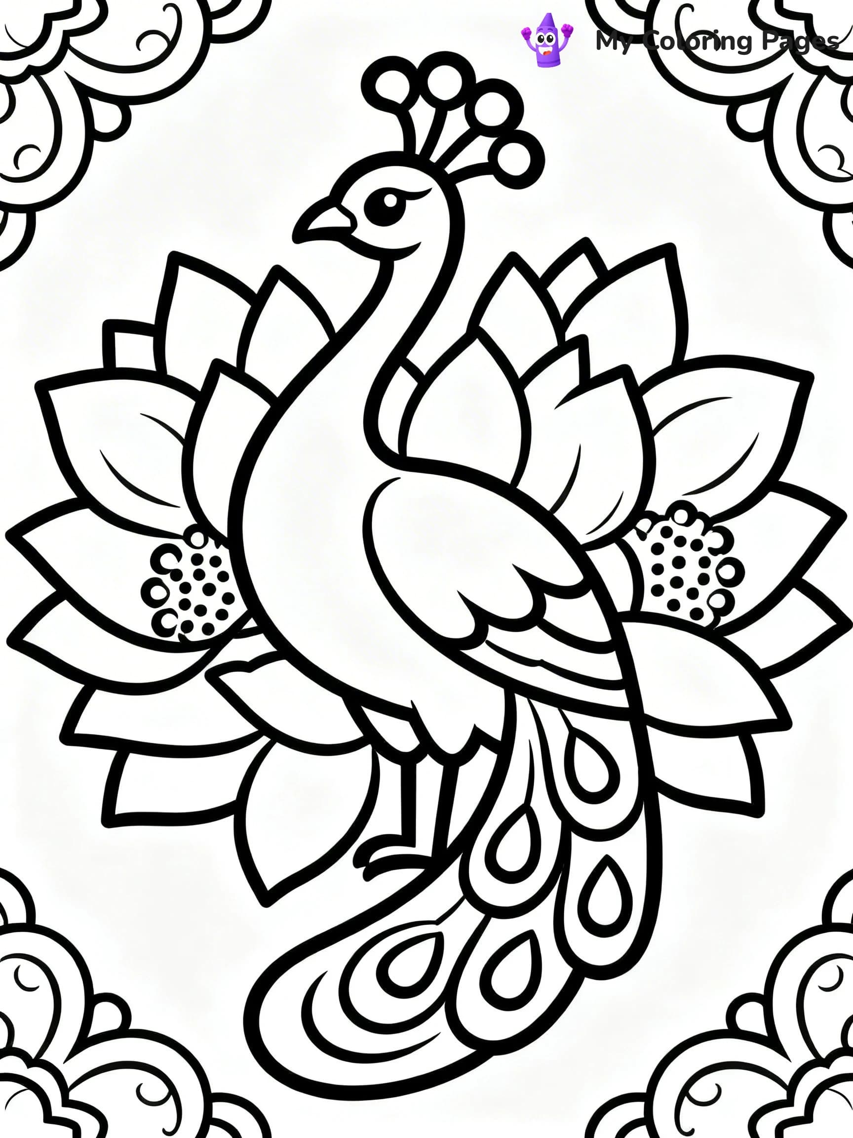 Hard Rangoli Coloring Pages - 9