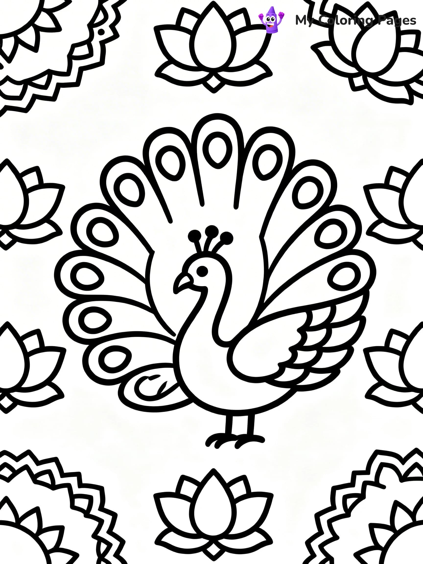 Hard Rangoli Coloring Pages - 2