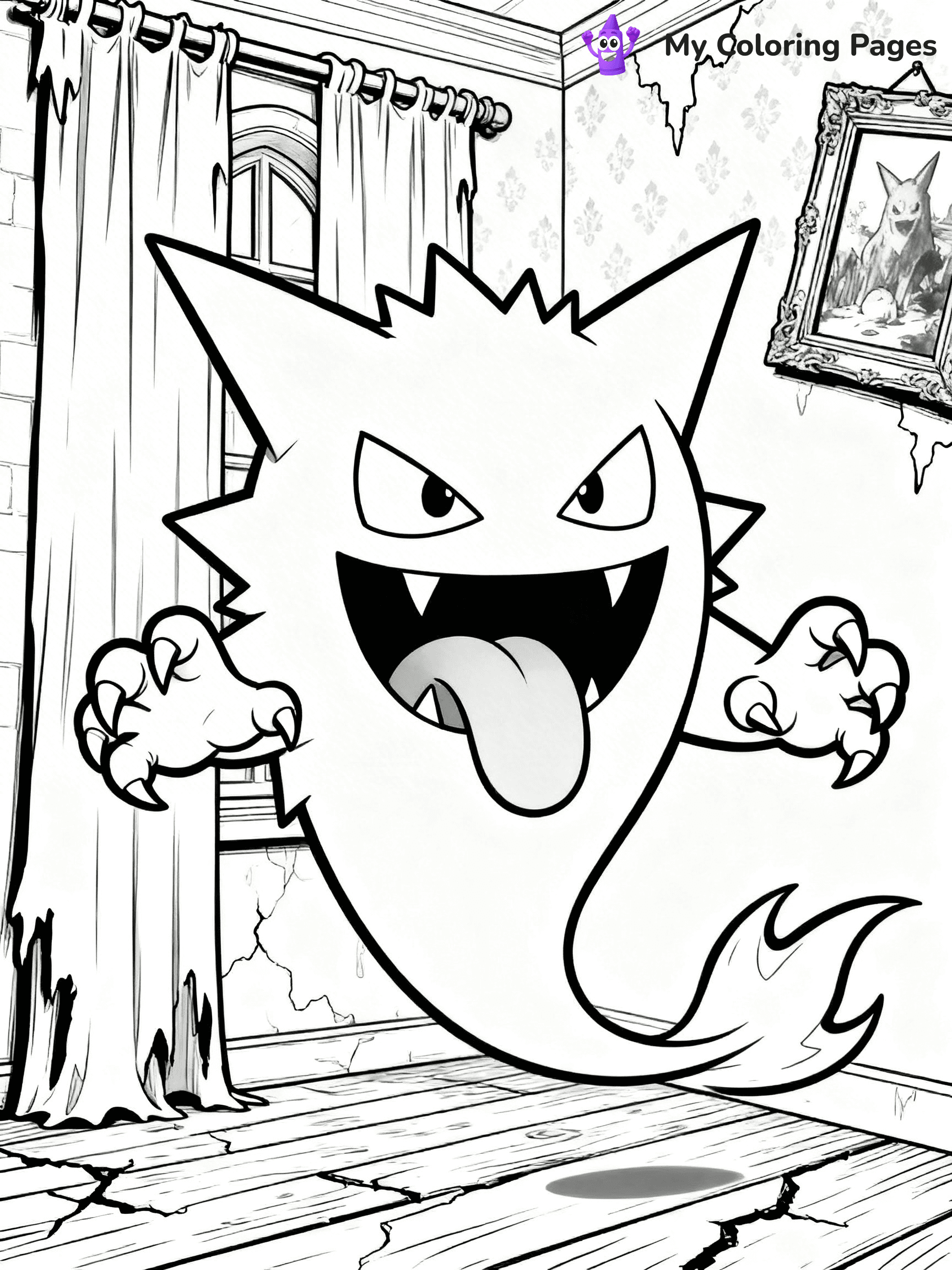 Haunter Coloring Pages - 1