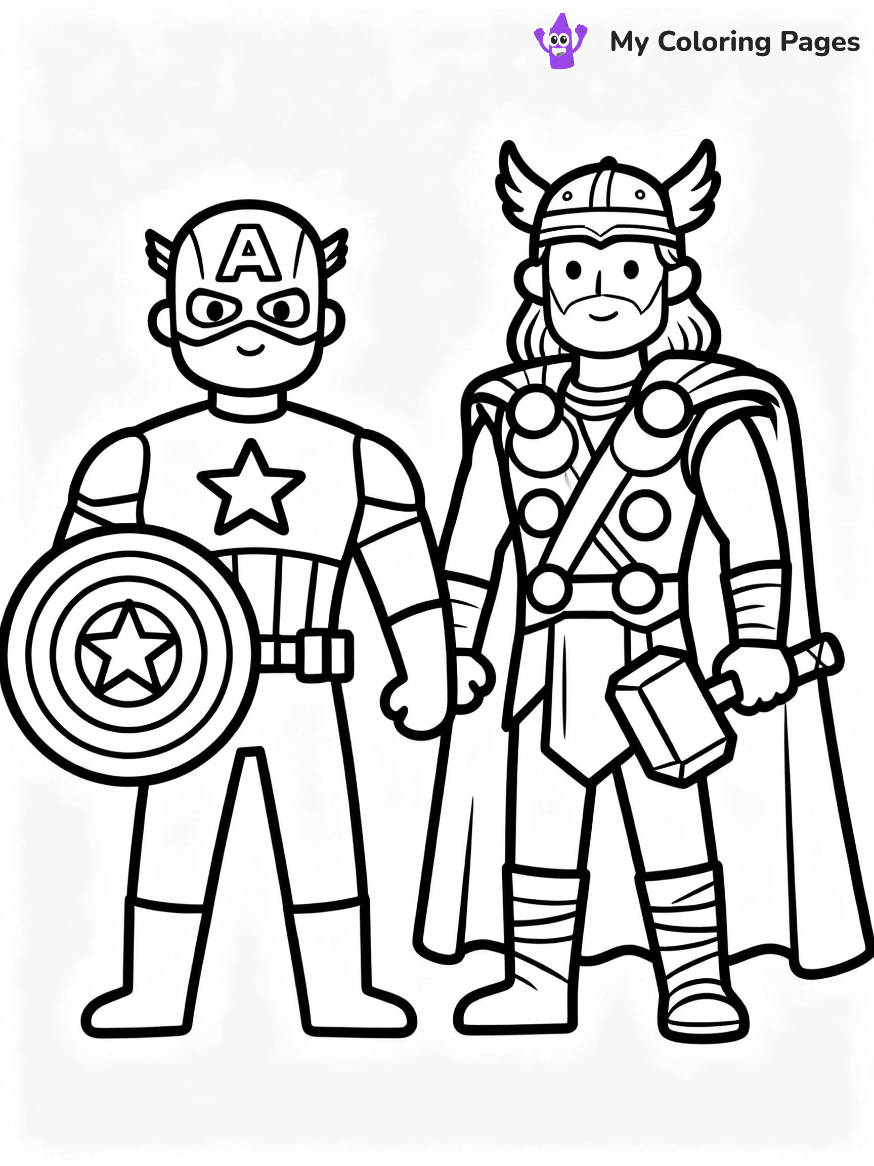 Captain America Coloring Pages - 19