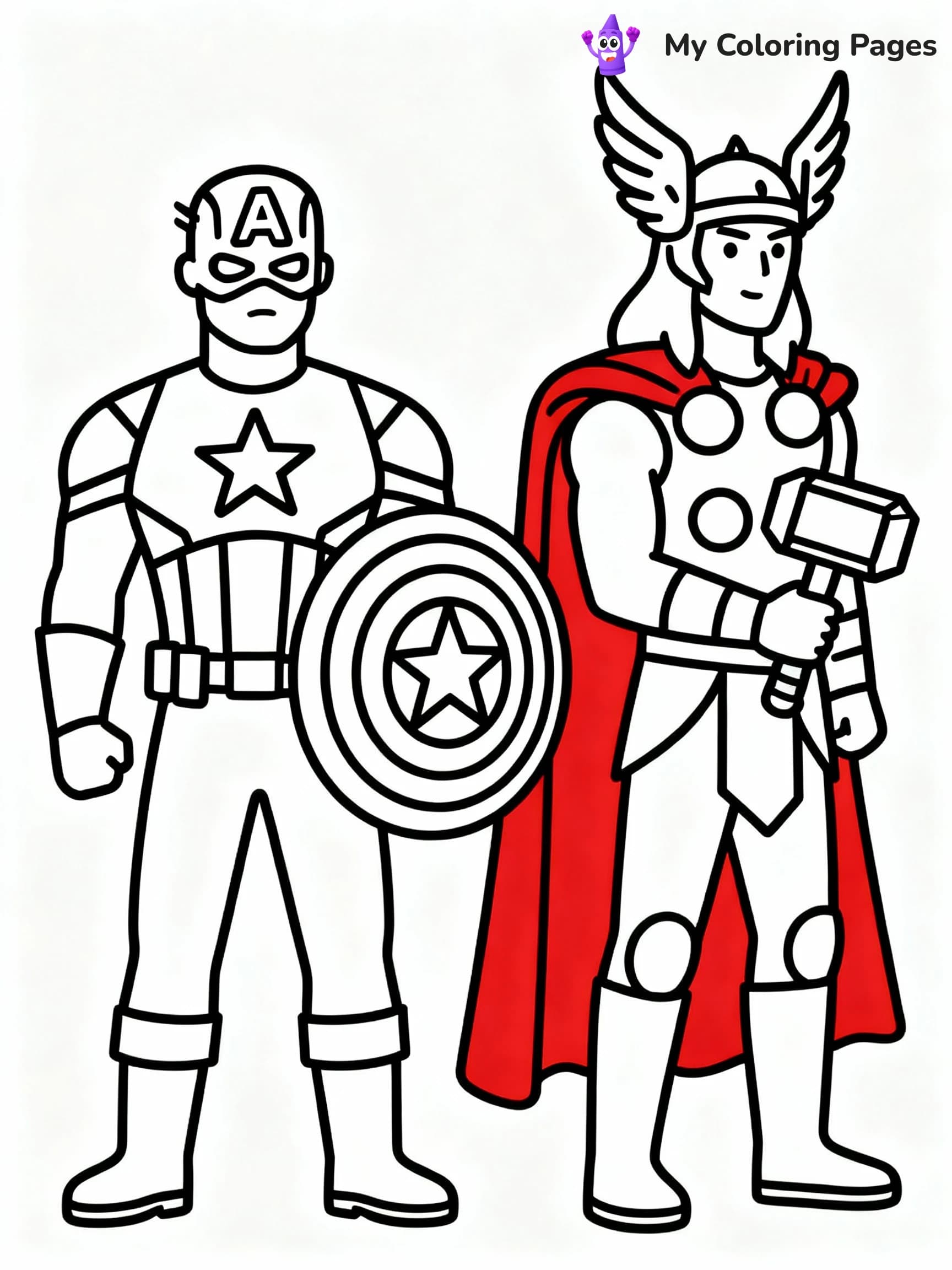 Captain America Coloring Pages - 18