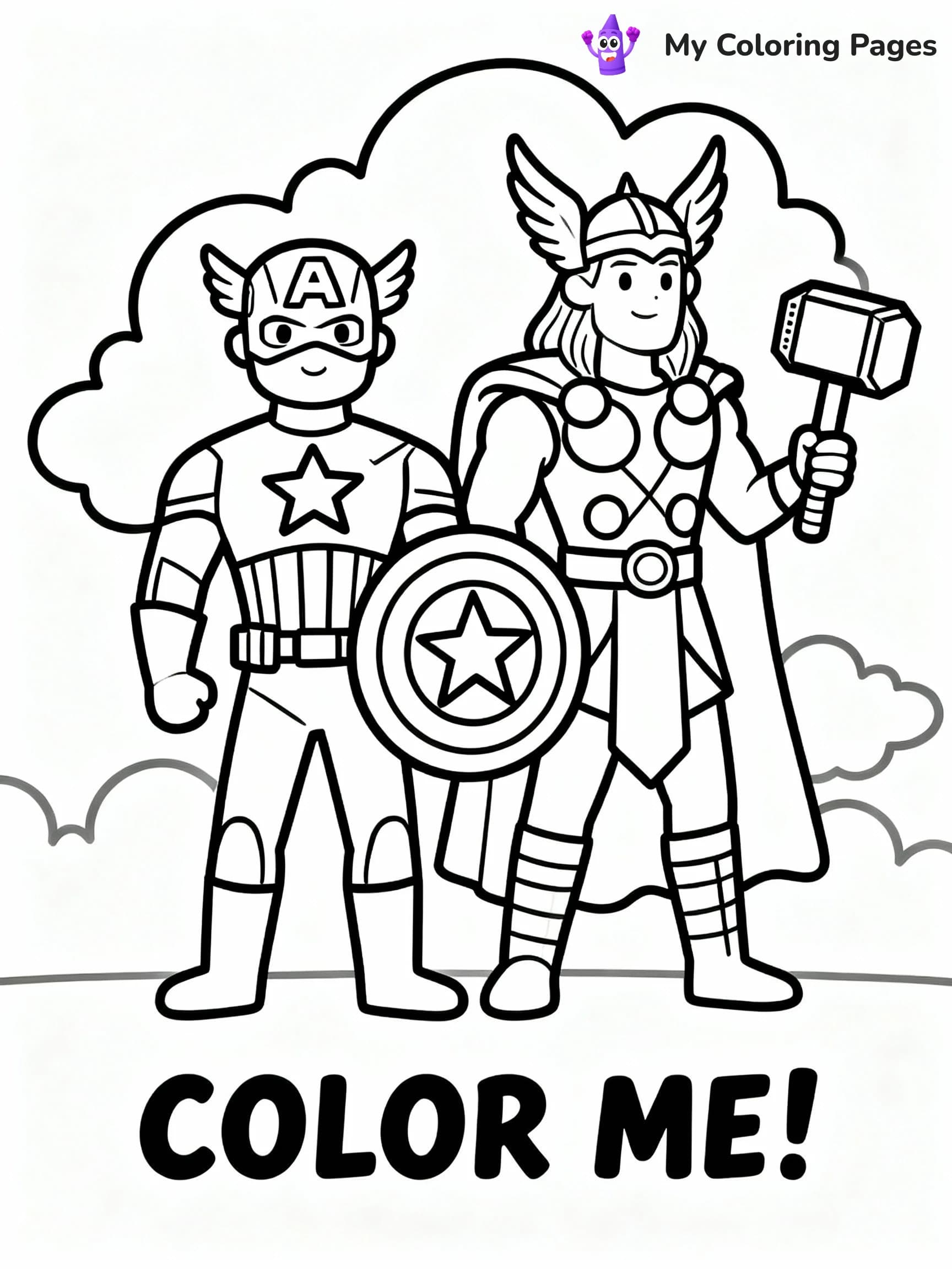 Captain America Coloring Pages - 17