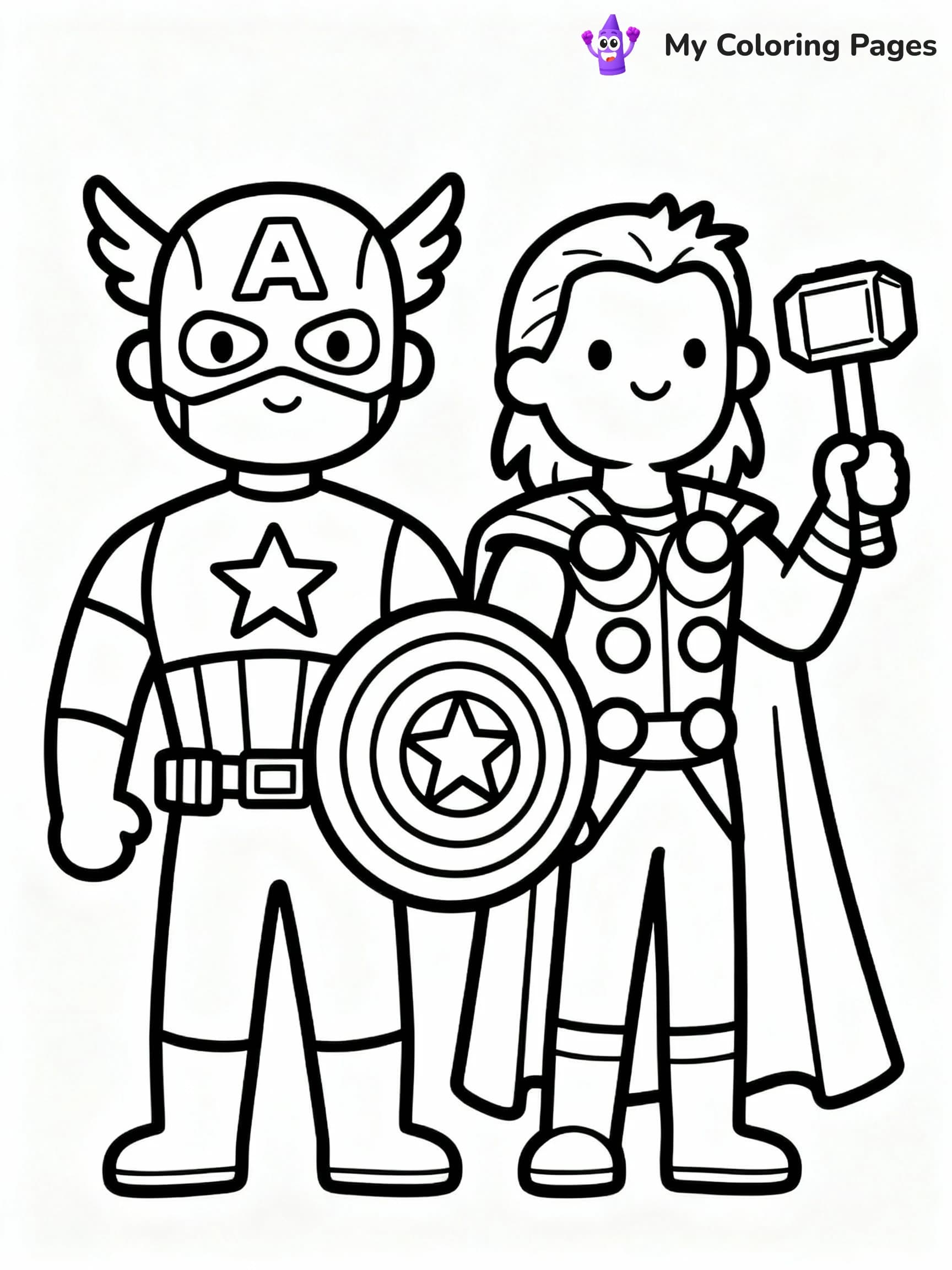 Captain America Coloring Pages - 16