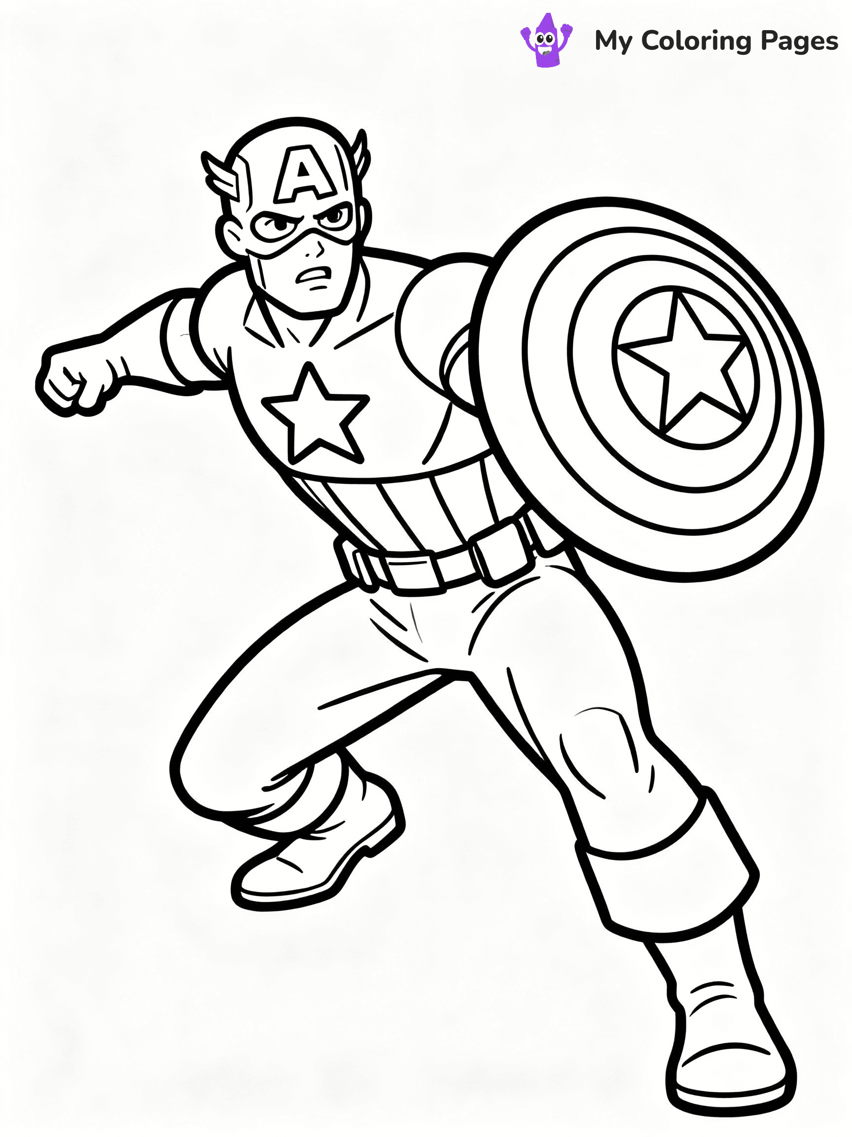 Captain America Coloring Pages - 13