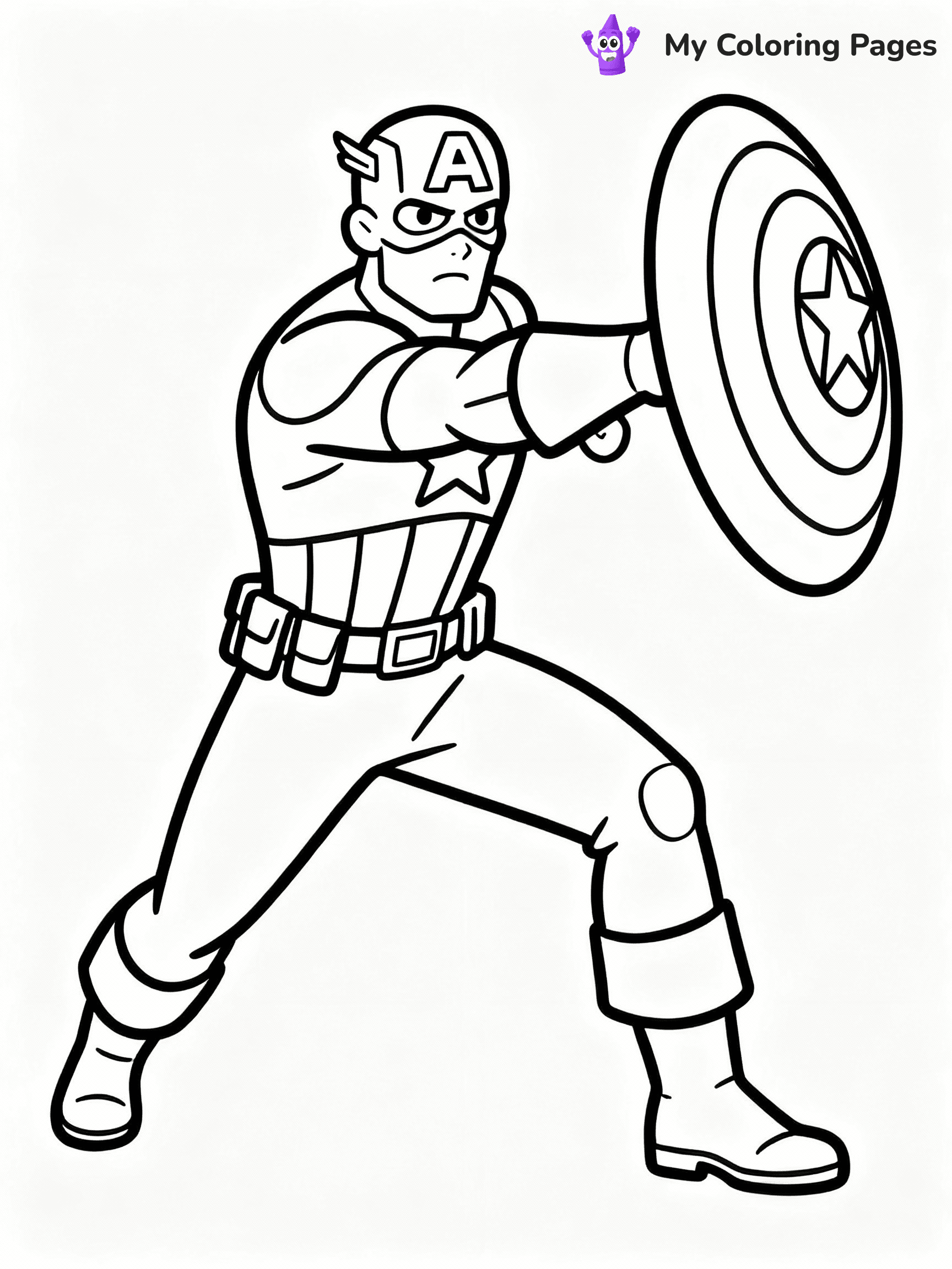 Captain America Coloring Pages - 11