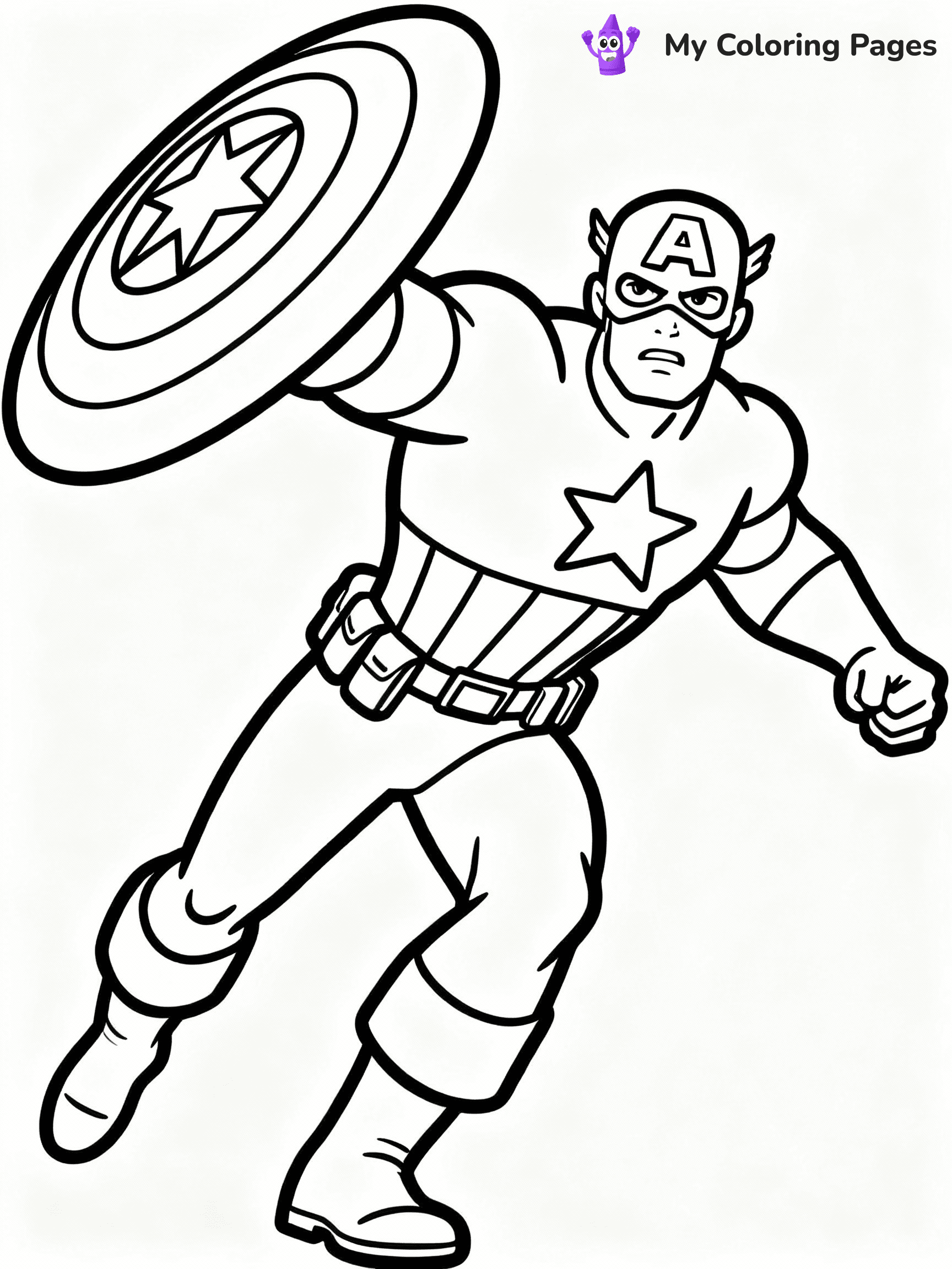 Captain America Coloring Pages - 10